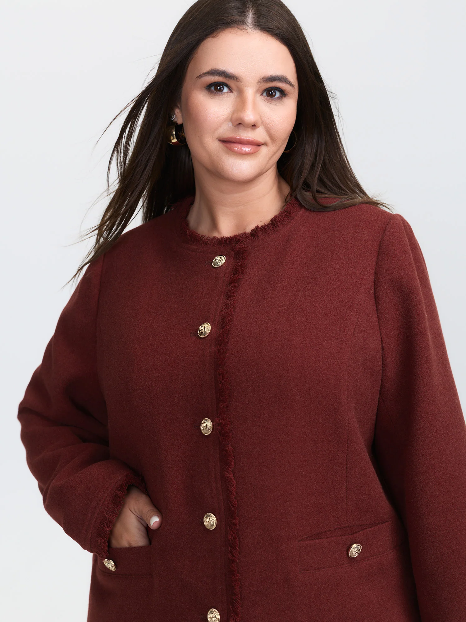 Frayed Edges Button-Down Jacket - Image 4