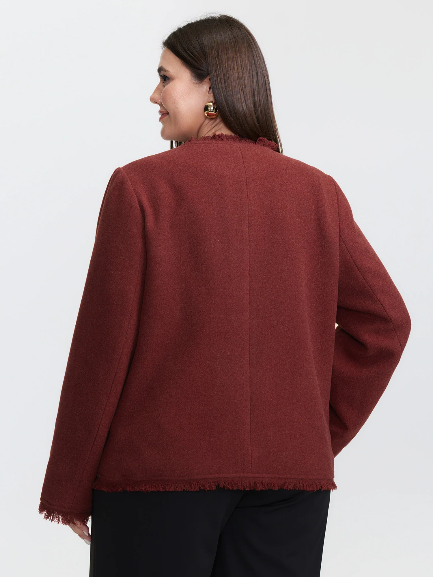 Frayed Edges Button-Down Jacket - Image 5