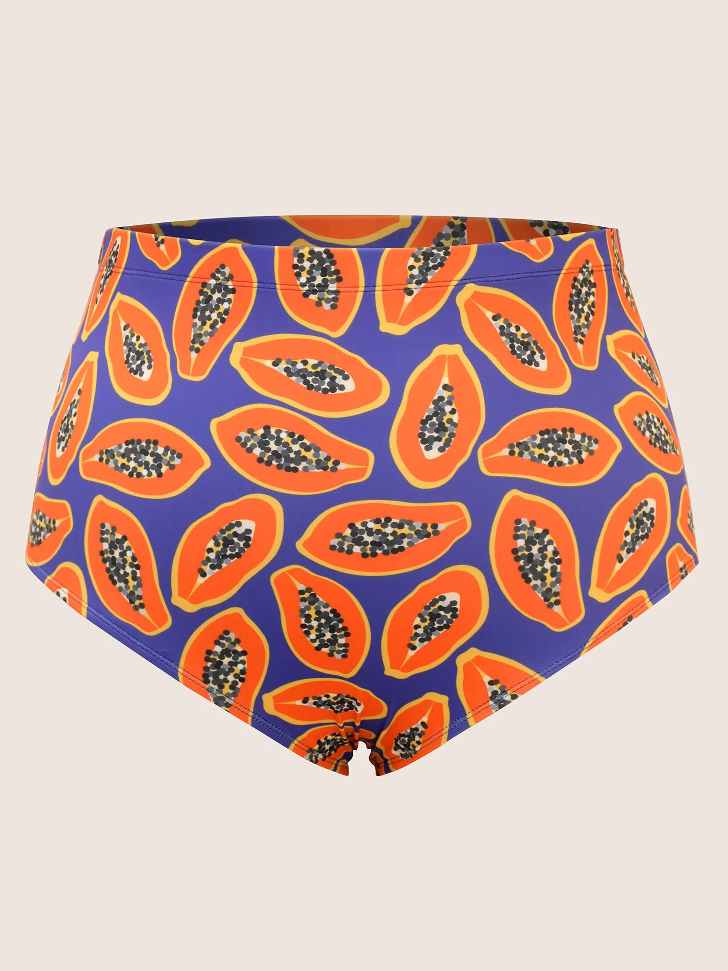 Fruit & Vegetable Print Crossover Cami Swim Dress - Image 9
