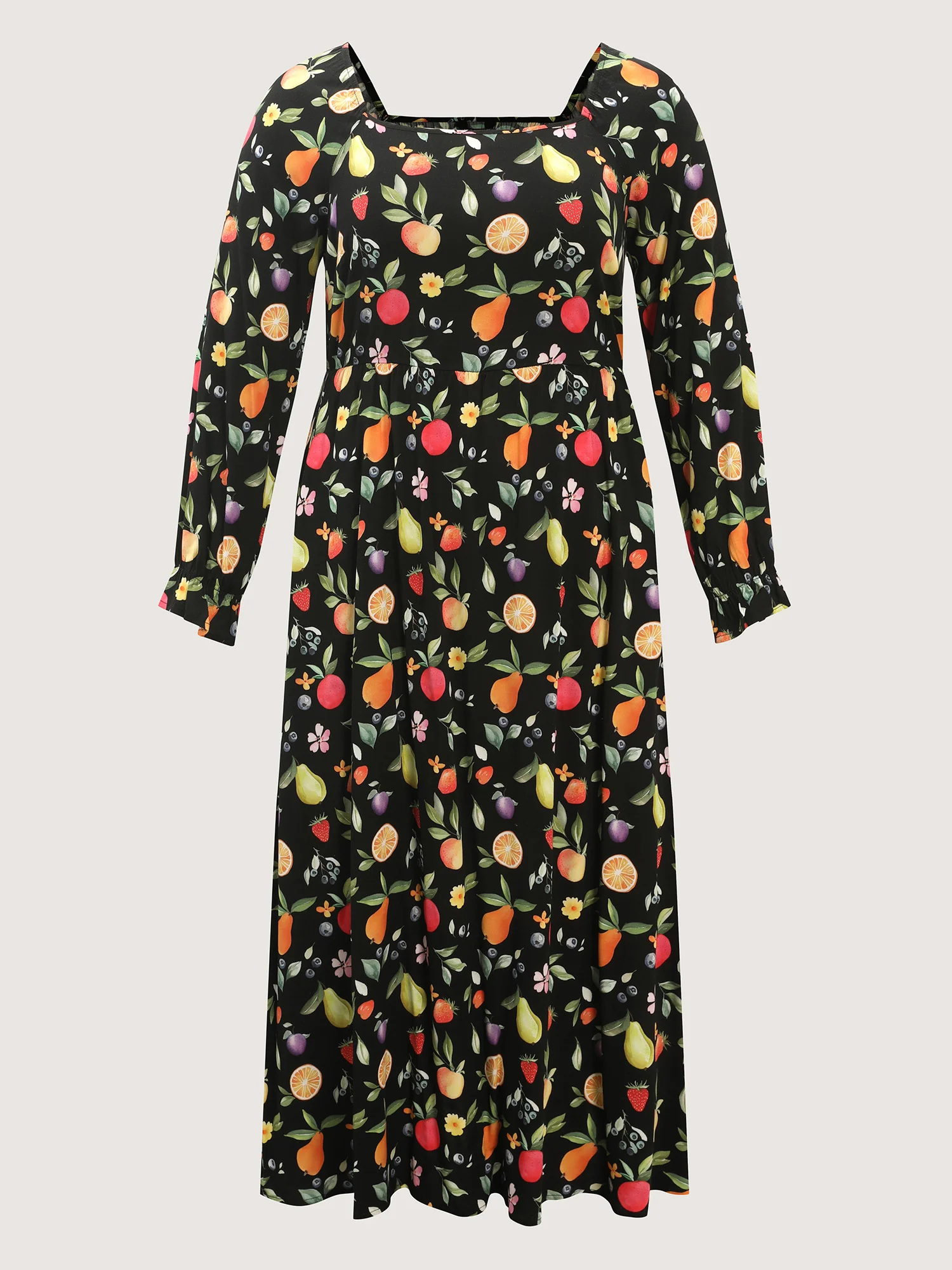 Fruity Fun Print Pockets Maxi Dress - Image 8