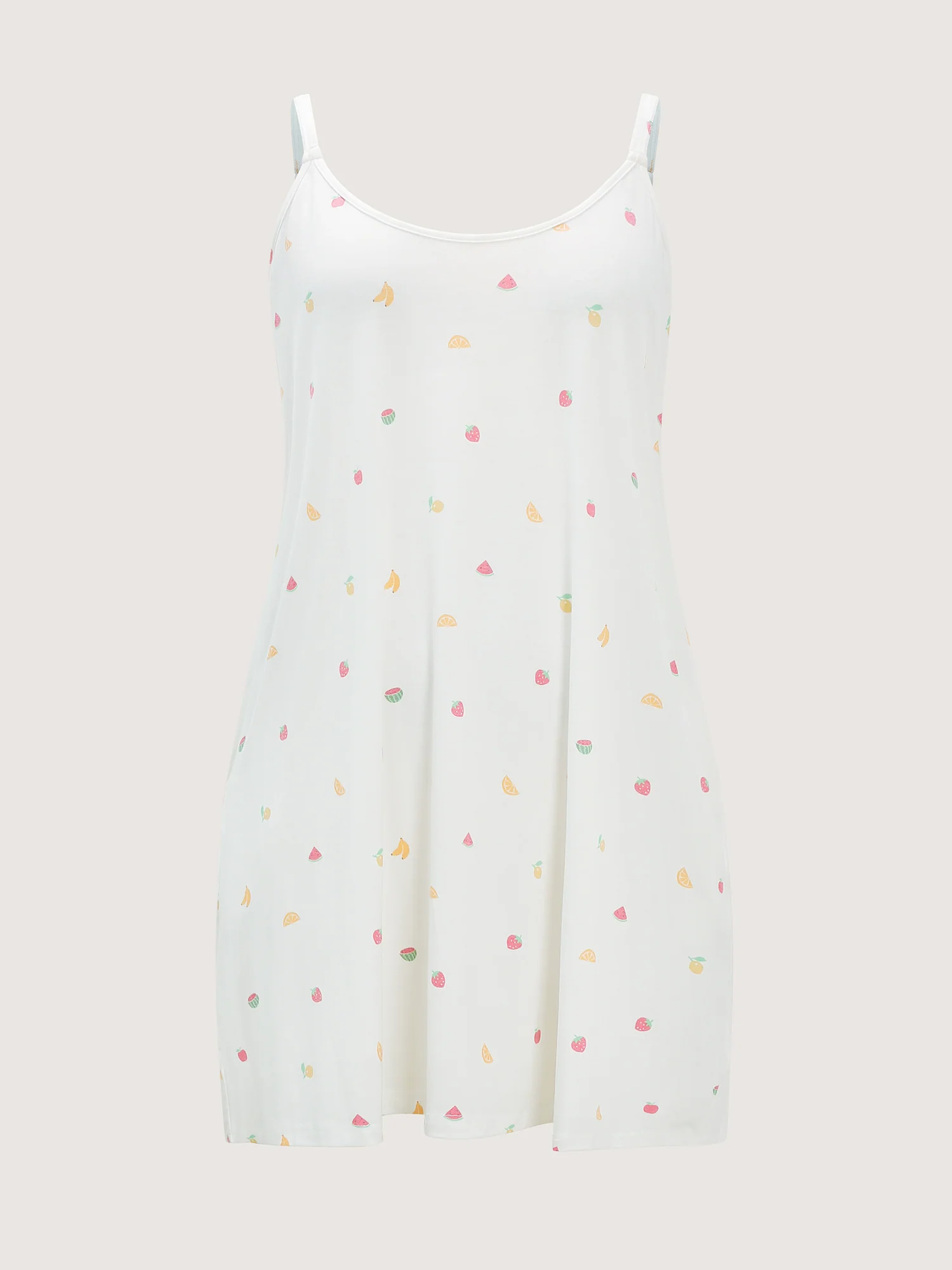 Fruity Print Stretchy Cami Lounge Dress - Image 7
