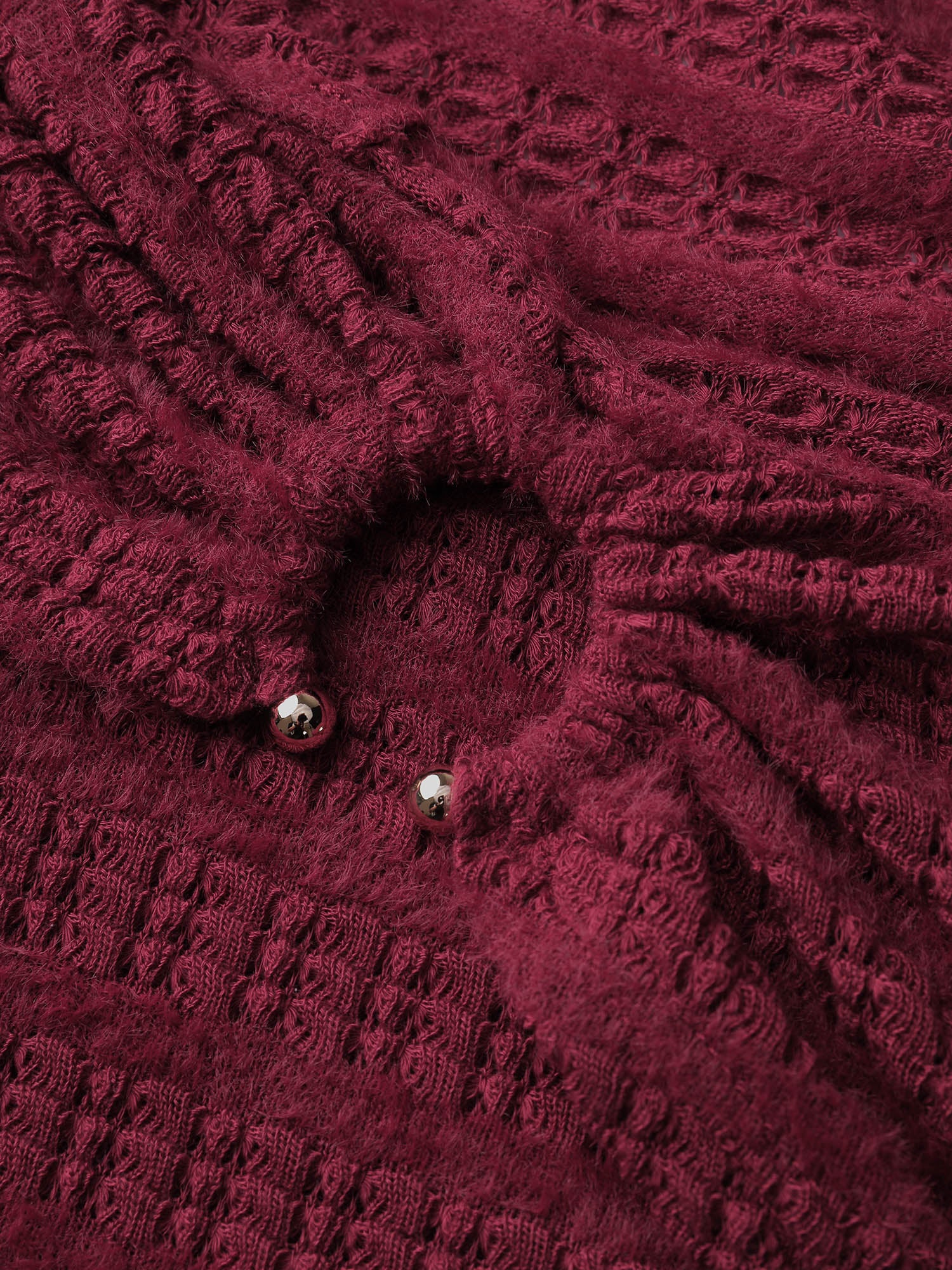 Furry Textured Off-Shoulder Knit Top - Image 5