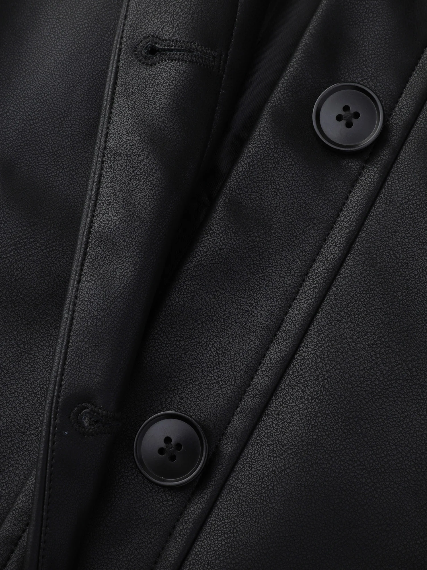 Fuzzy Collar Button Quilted Jacket - Image 6