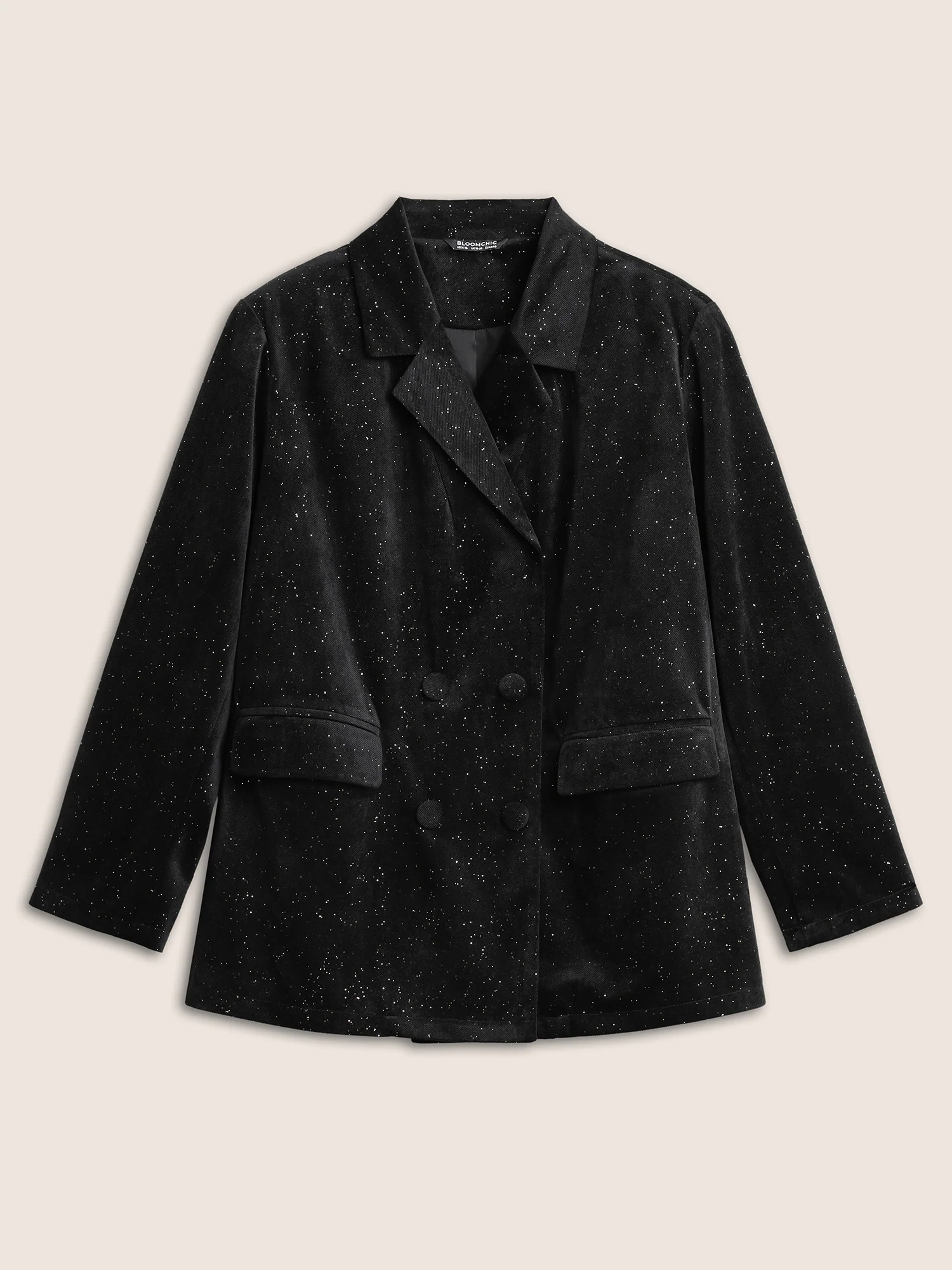 Galaxy Glitter Pocket Suit Collar Blazer - Image 7