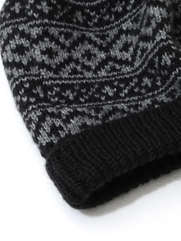 Geo Graphic Patchwork Fuzzy Hat - Image 5