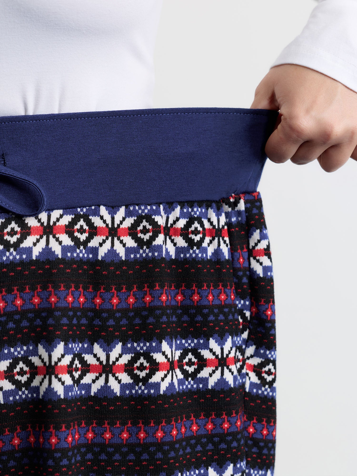 Geo Print Drawstring Waist Pants - Image 3