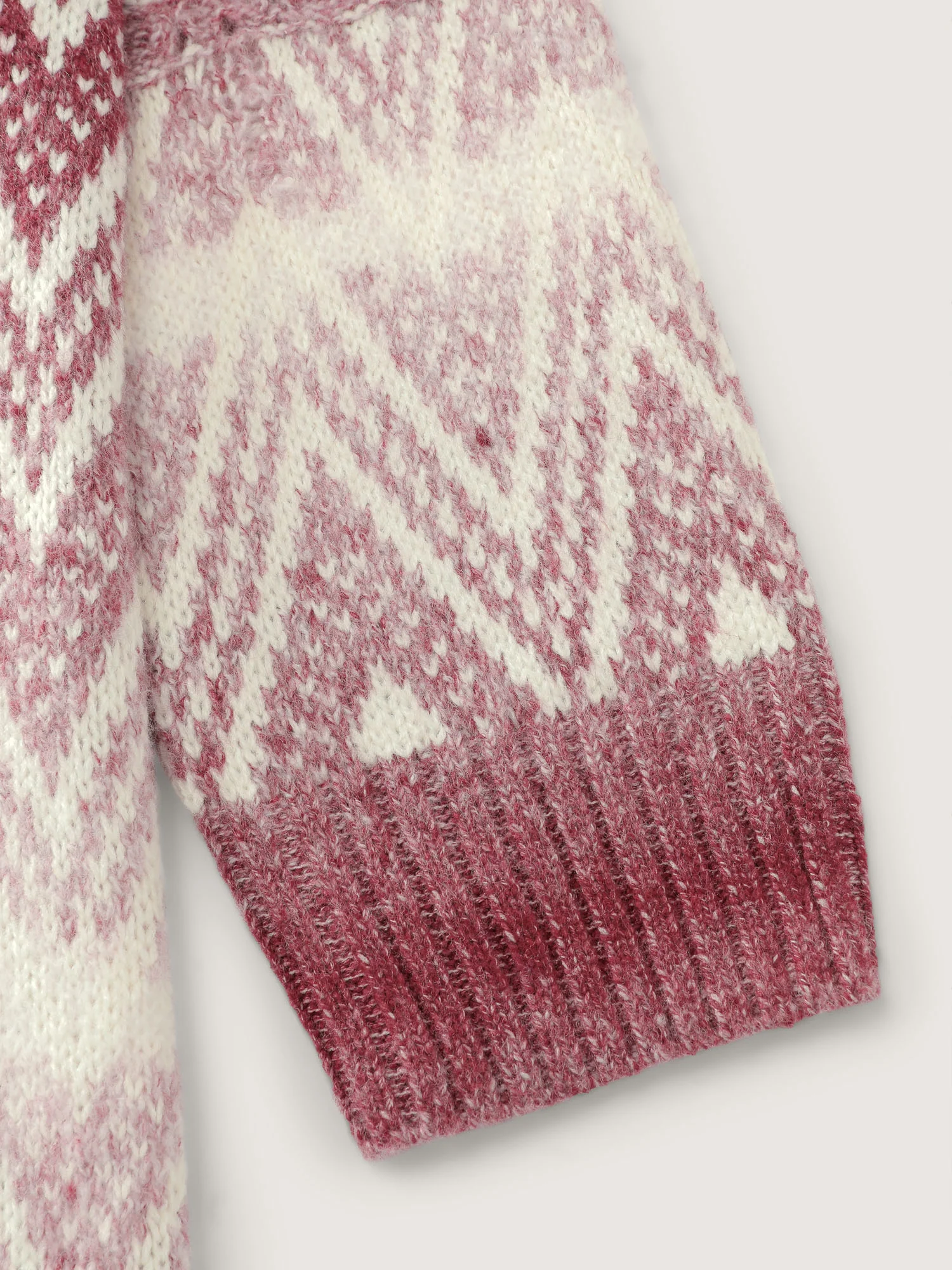 Geometric Pattern Pockets Open-Front Knit Cardigan - Image 6