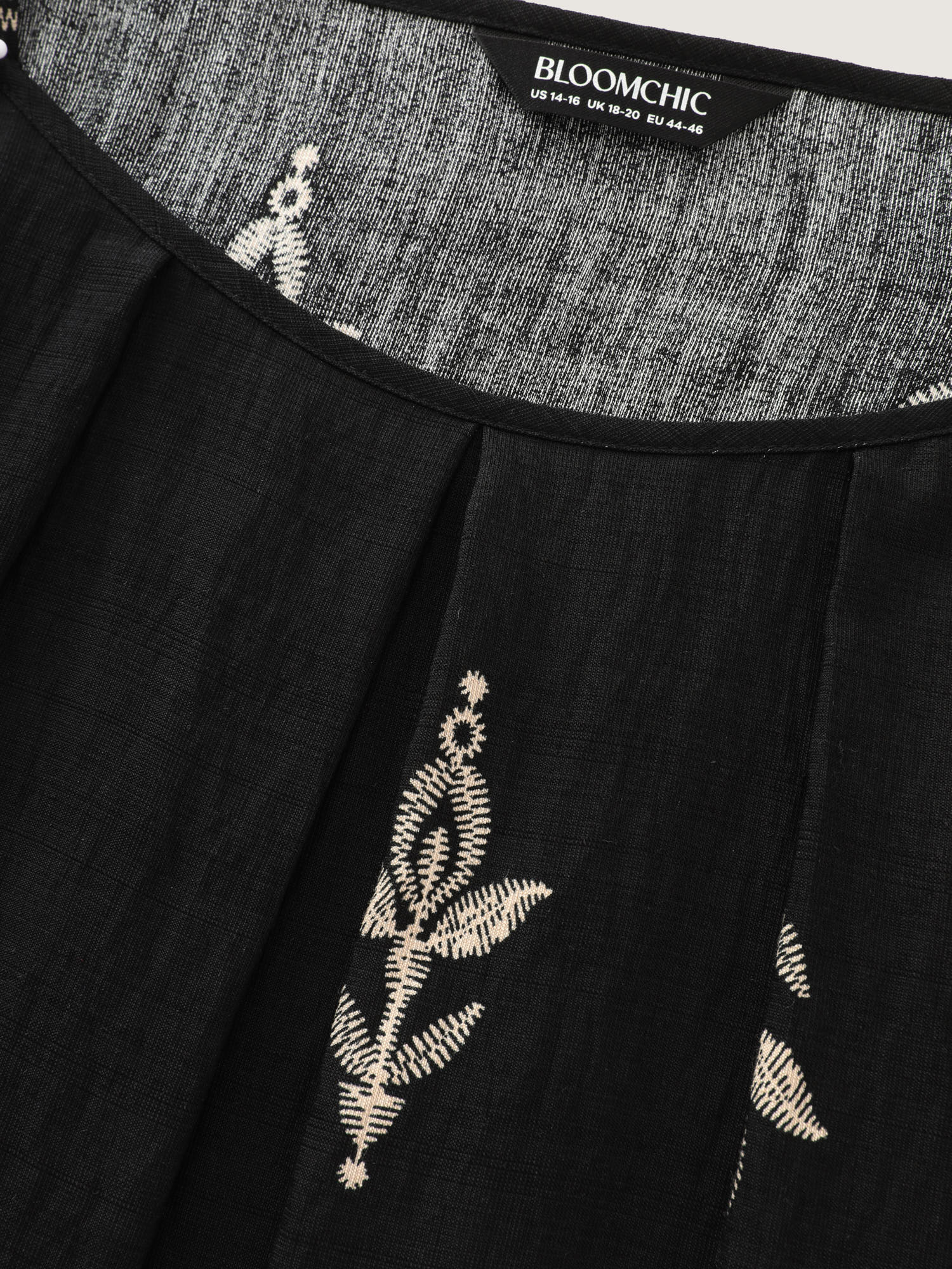 Geometric Print Color Contrast Maxi Dress - Image 5
