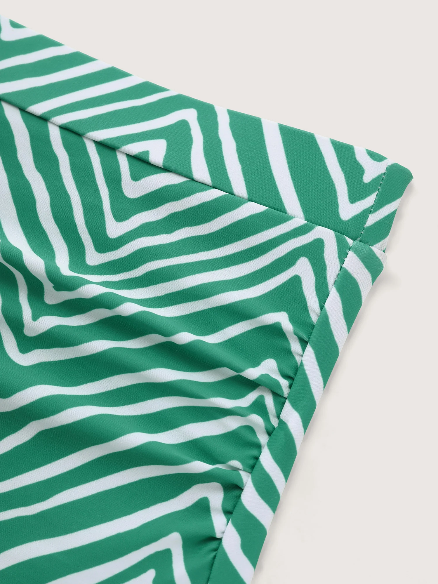 Geometric Print Color Contrast Bikini Bottoms - Image 5
