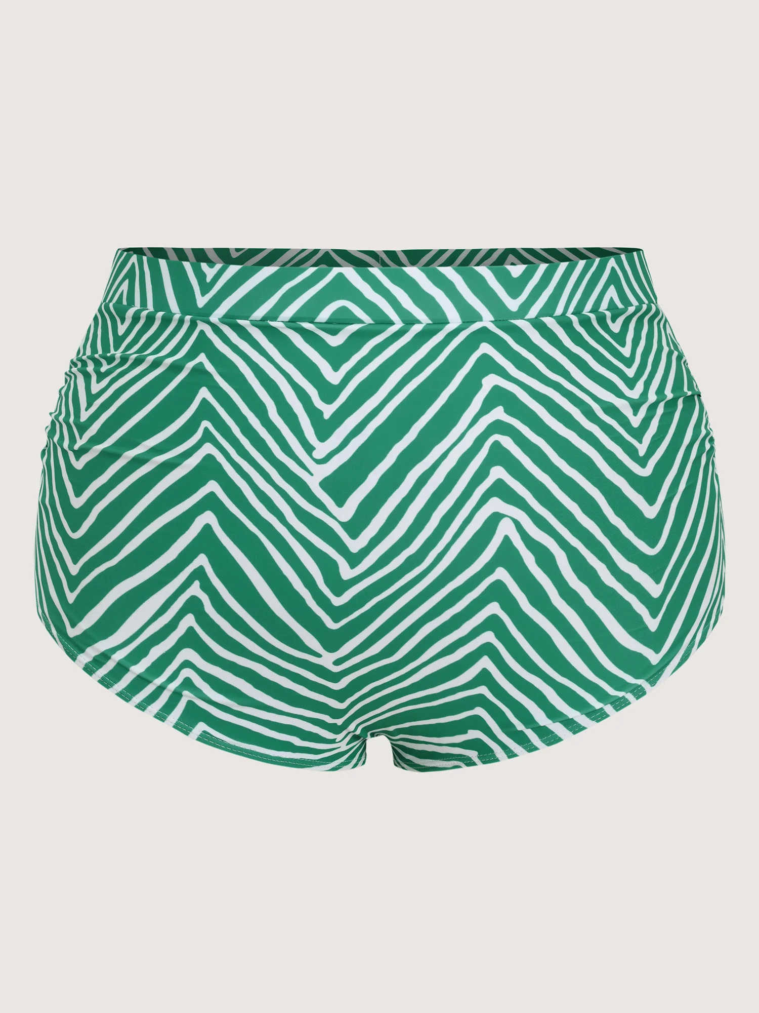 Geometric Print Color Contrast Bikini Bottoms - Image 6