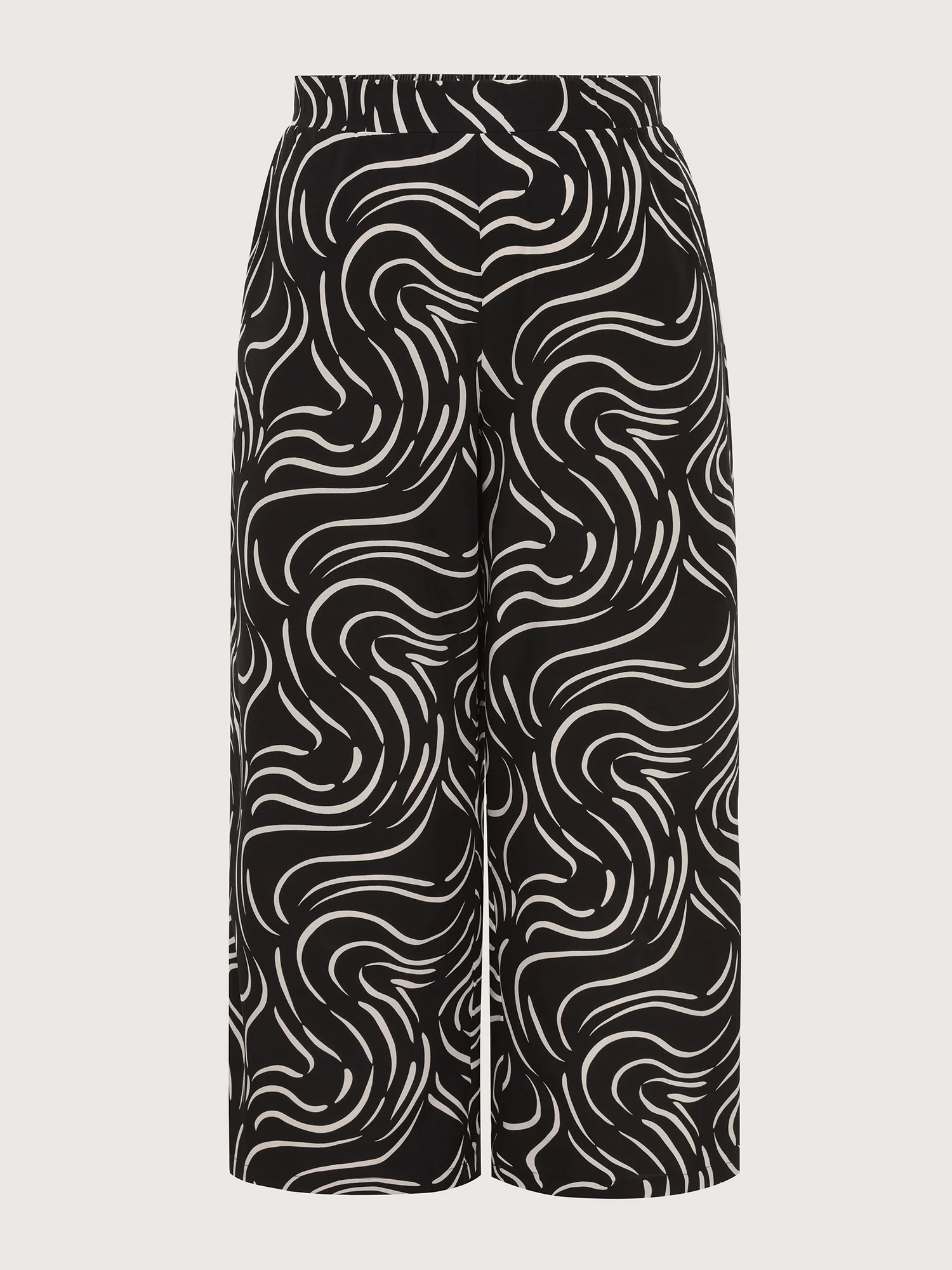 Geometric Print Elastic Waist Pants - Image 8