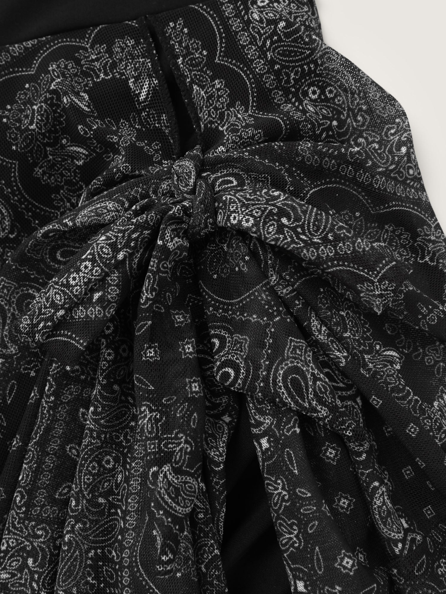 Geometric Print Embroidered Neckline Swim Dress - Image 8