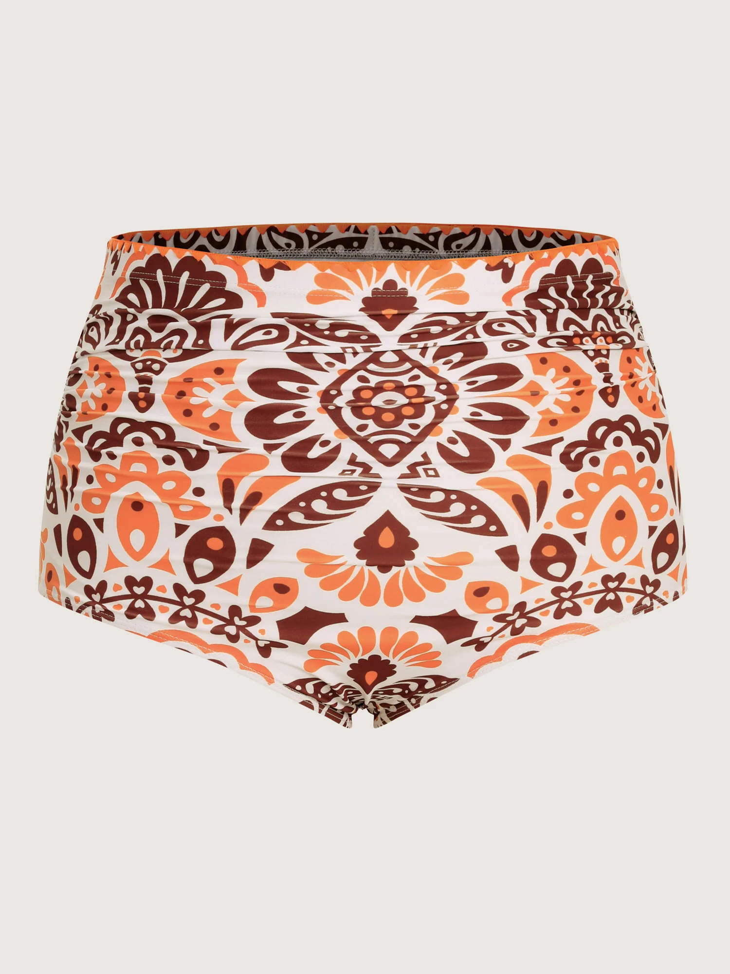 Geometric Print High Waisted Bikini Bottoms - Image 6