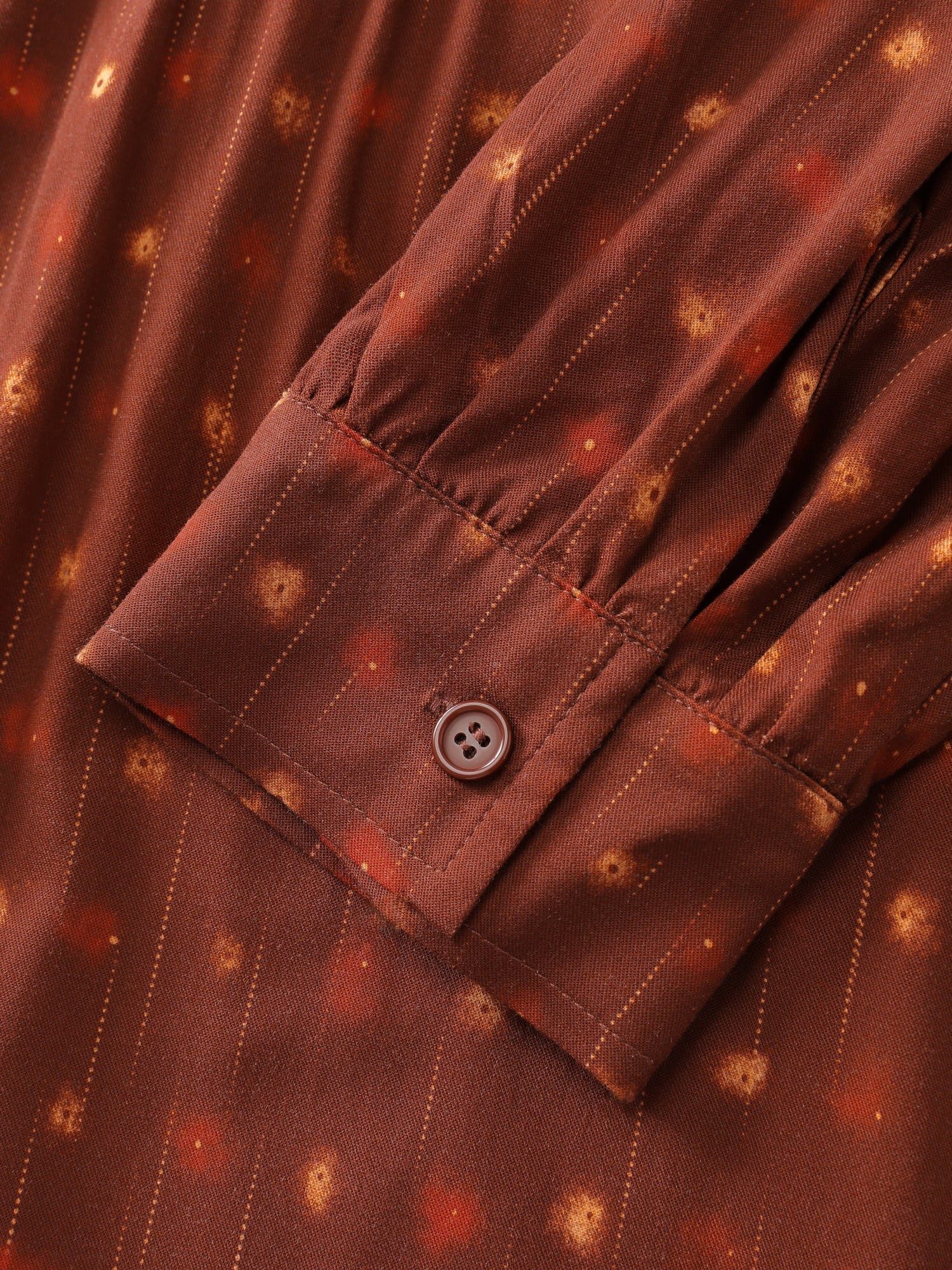 Geometric Print Neck-Tie Pockets Midi Dress - Image 6