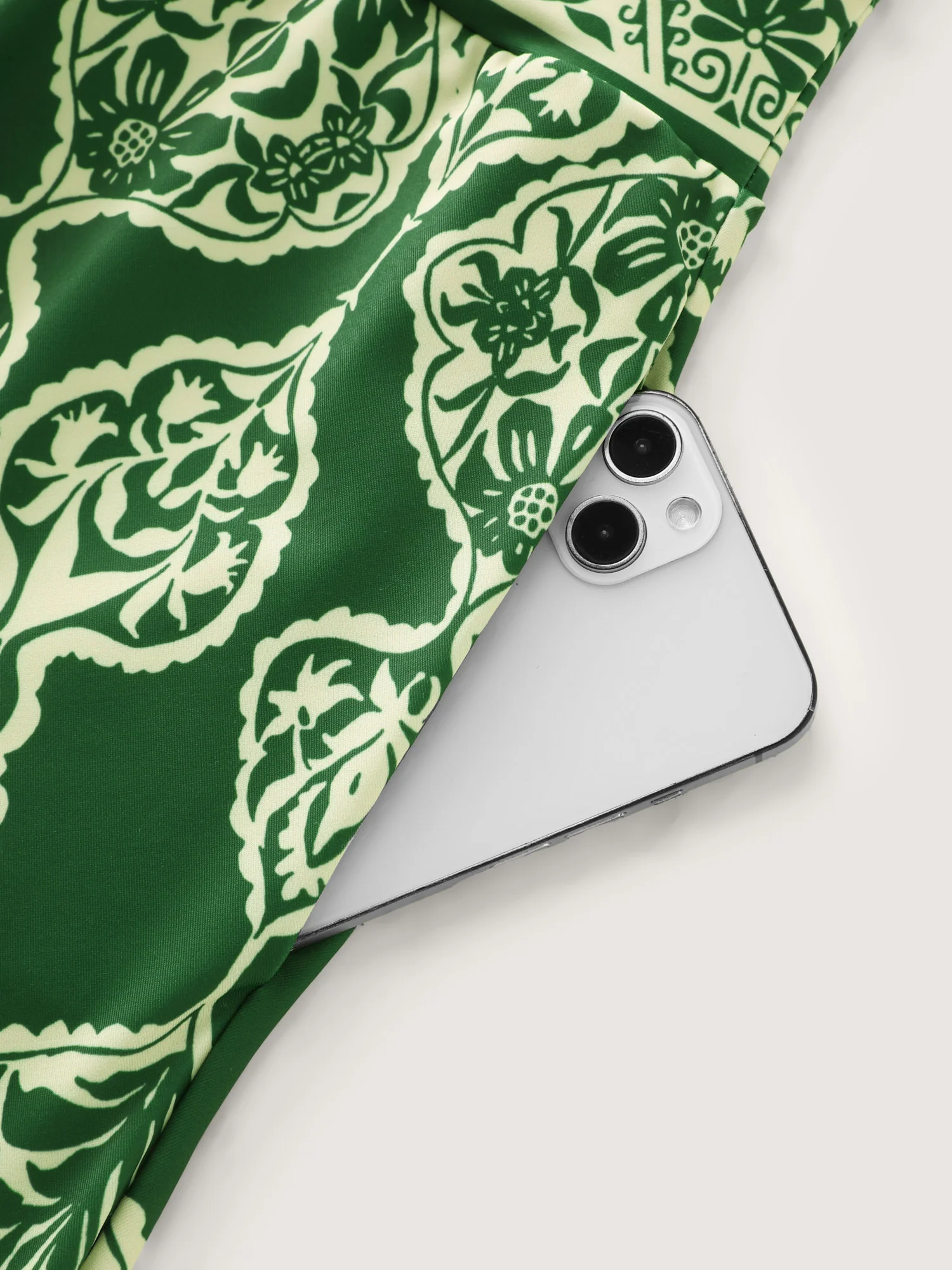 Geometric Print Pocket Swim Dress - Image 11