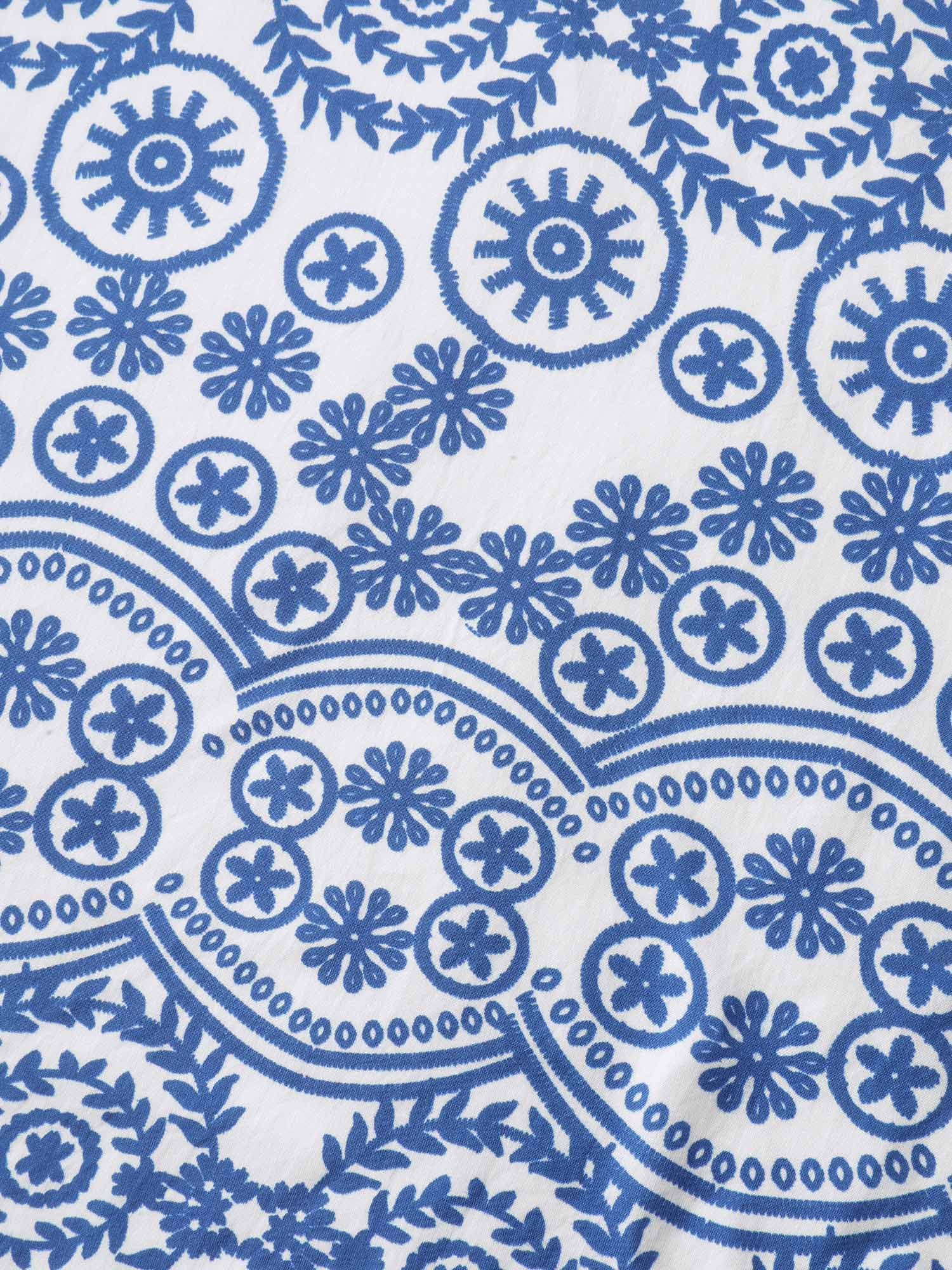 Geometric Print Pockets Flowy Midi Dress - Image 7