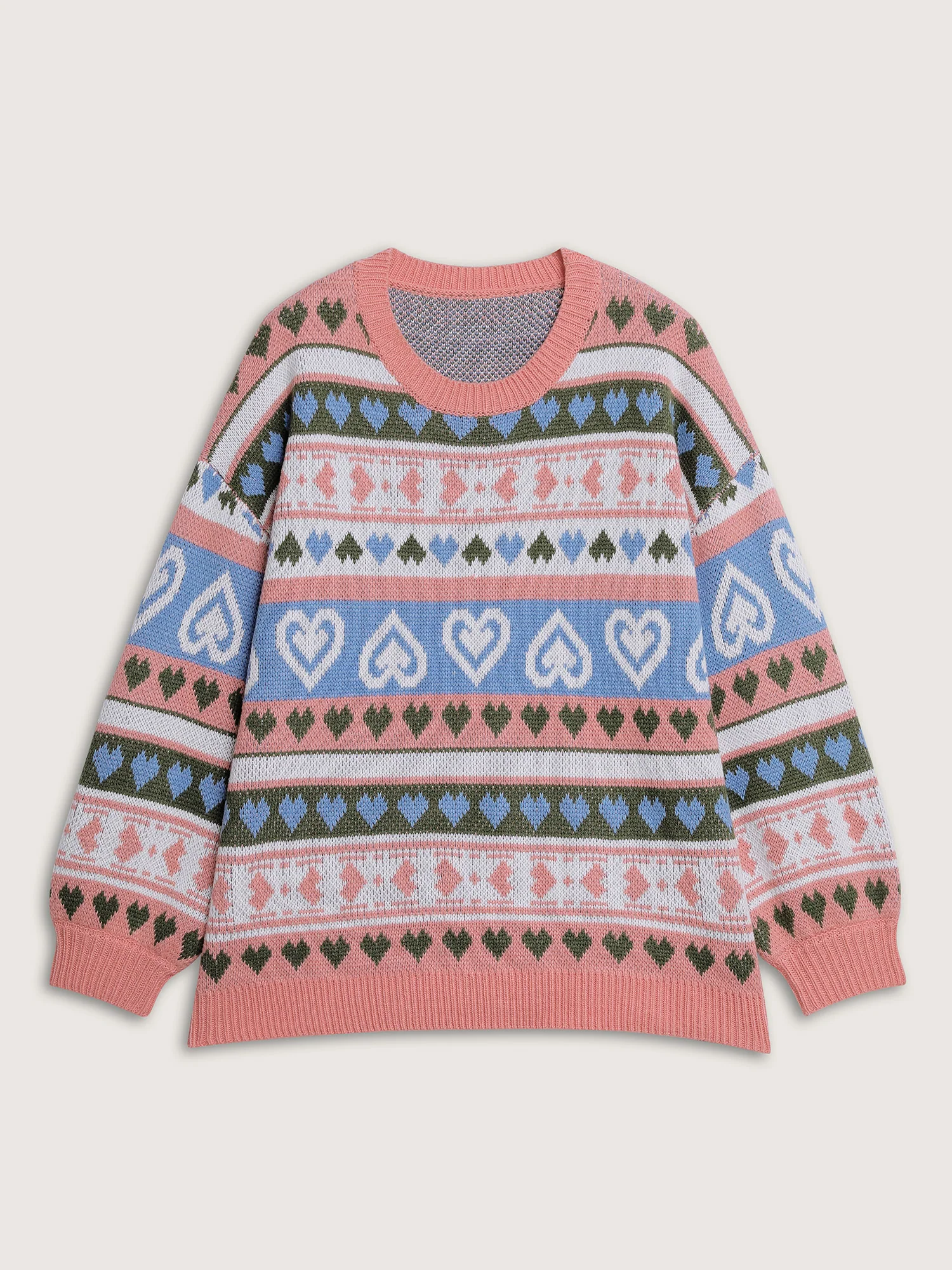 Geometric Print Stretchy Fit Pullover - Image 7