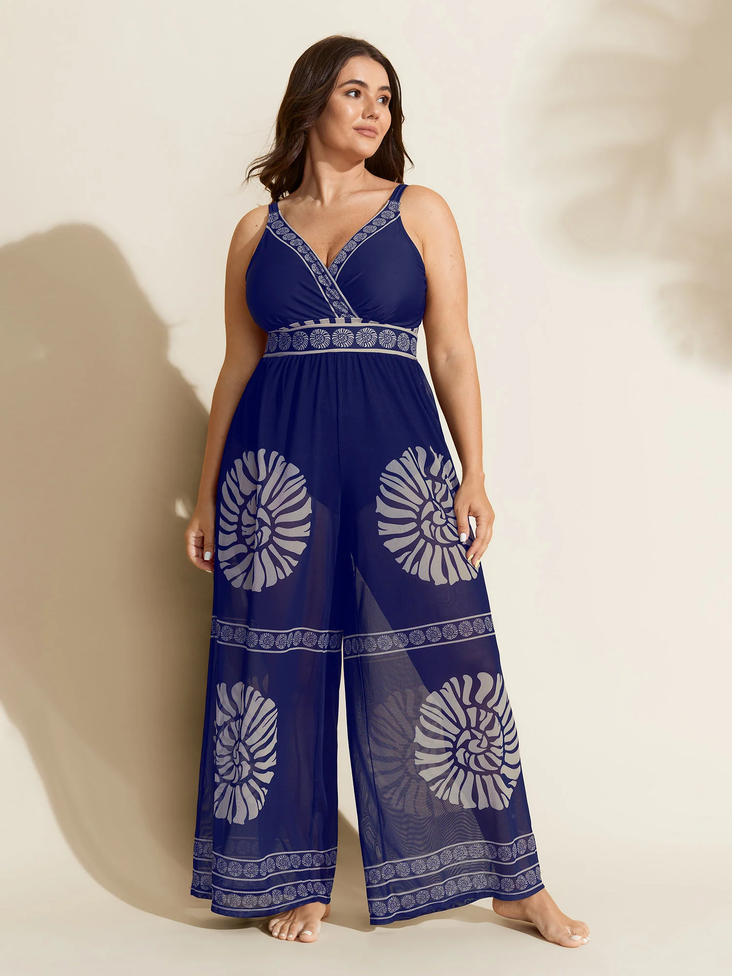 Geometric Print Two-Piece Swimsuit Set - Image 14