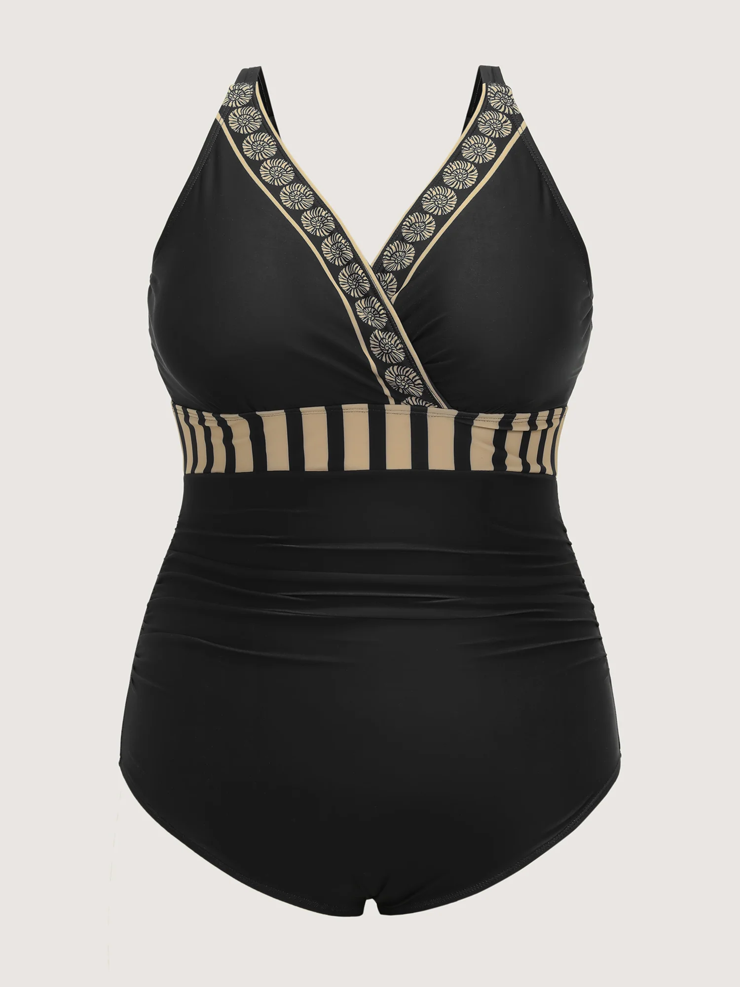 Geometric Print Two-Piece Swimsuit Set - Image 8