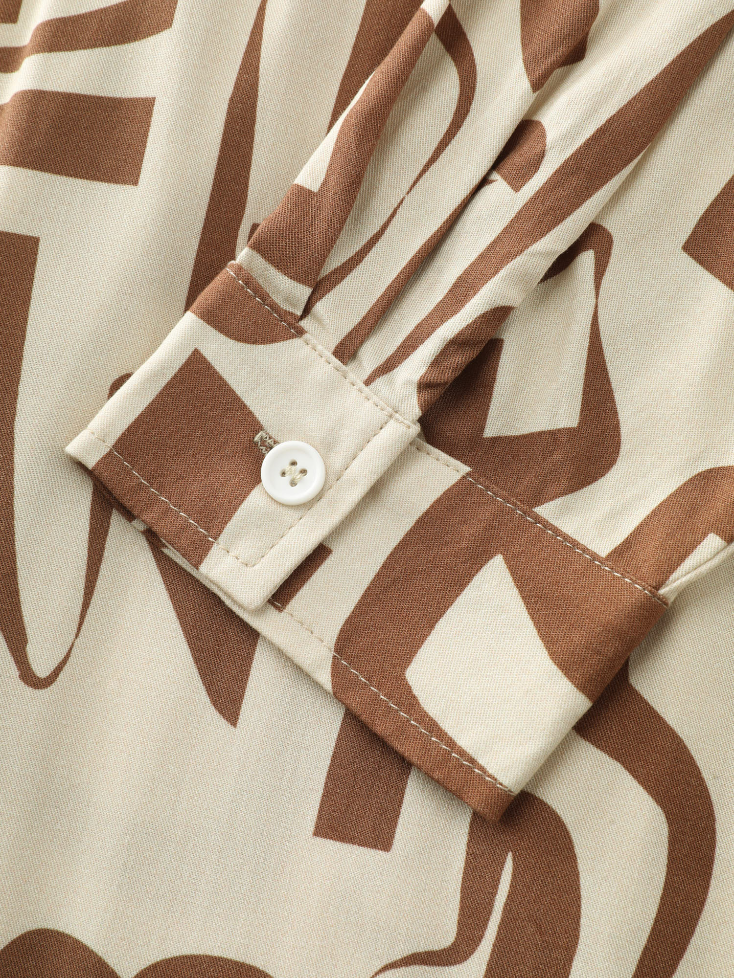Geometric Print Zipper A-Line Midi Dress - Image 6