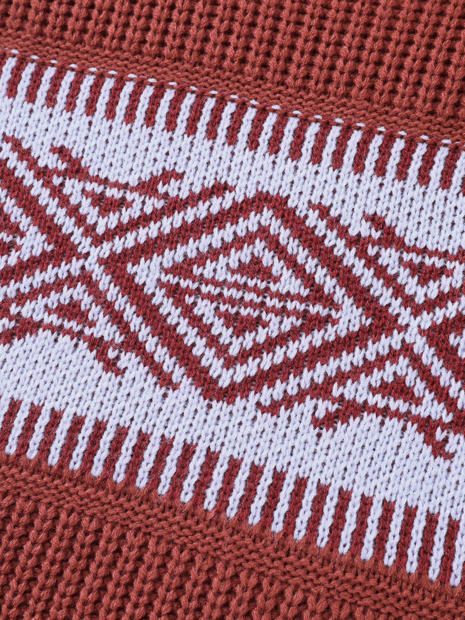 Geometric Snowflake Drape Turtleneck Pullover - Image 5