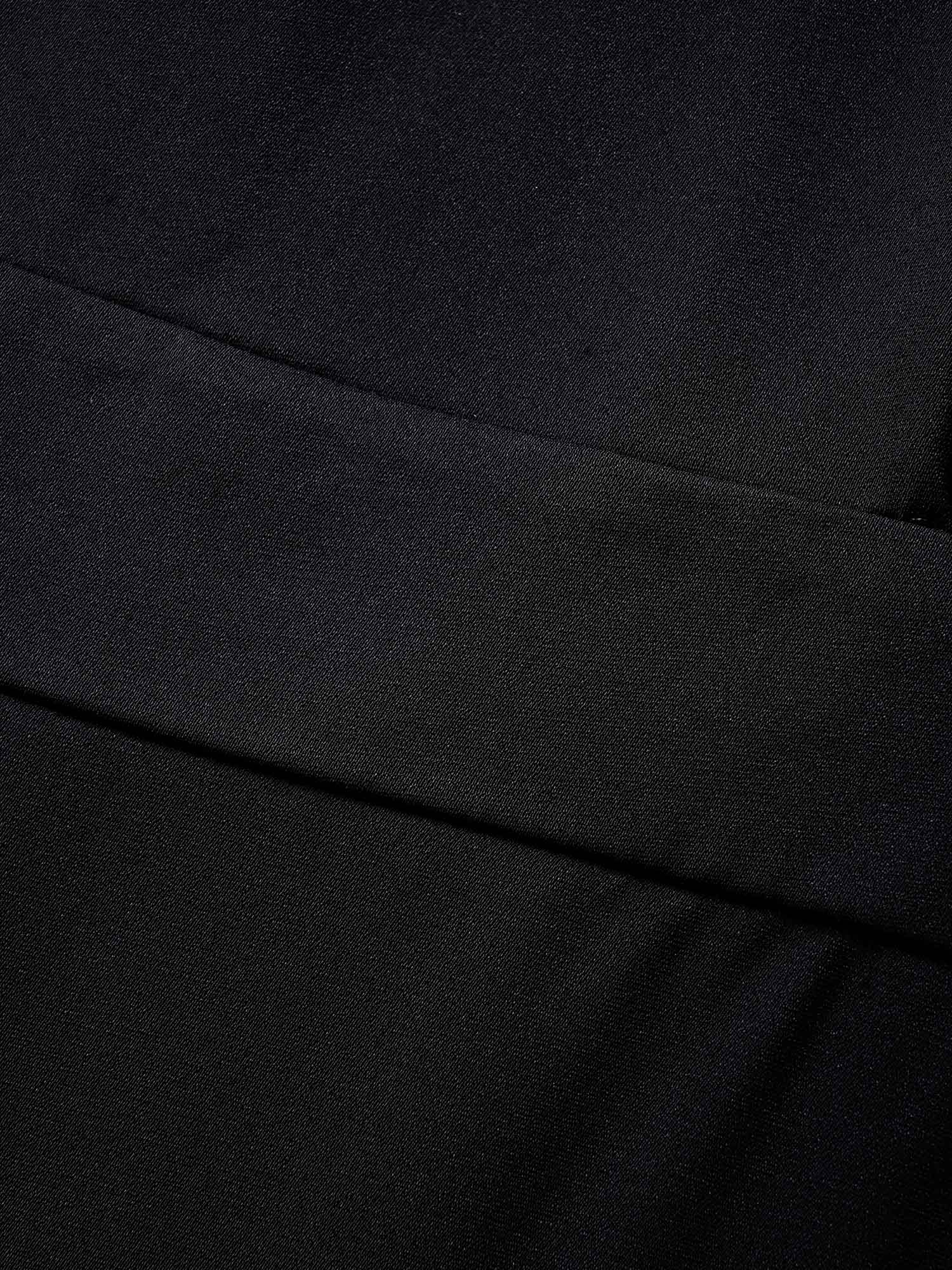 Geometric Square Neck Raglan Sleeve Elastic Waist Dress - Image 5