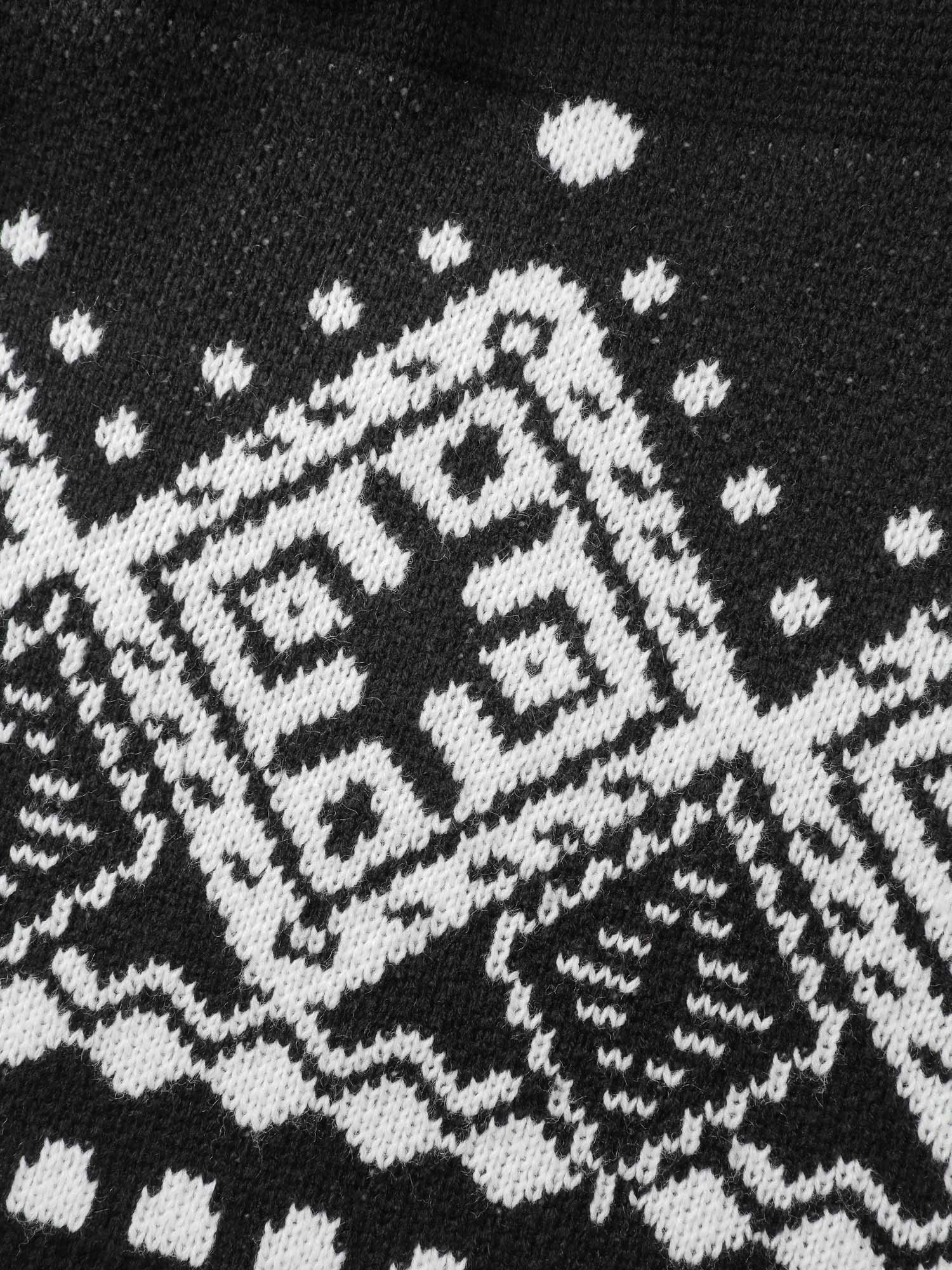 Geometrical Print Tassels Knit Cardigan - Image 6