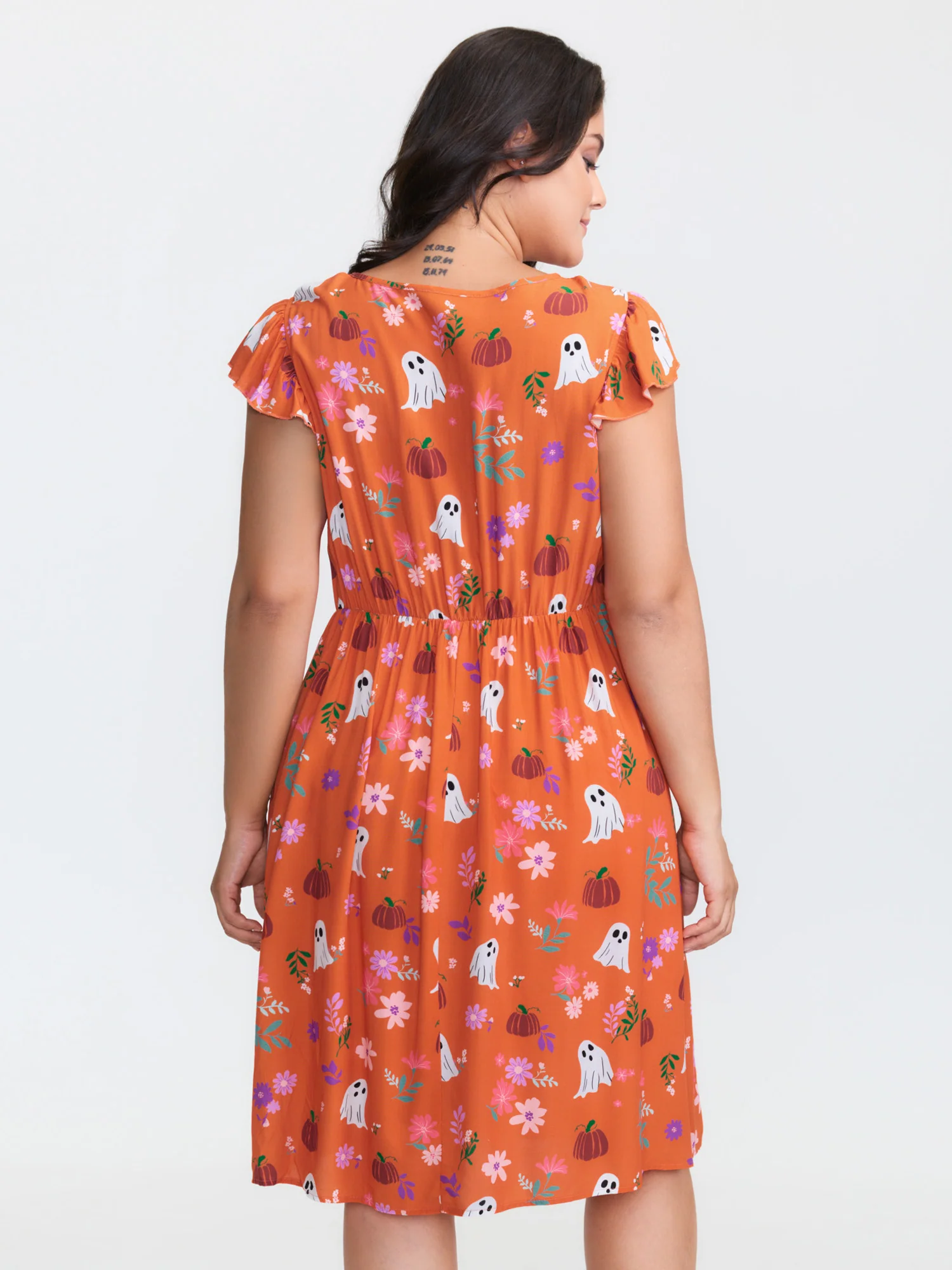 Ghost Party Rayon Pockets Mini Dress - Image 11