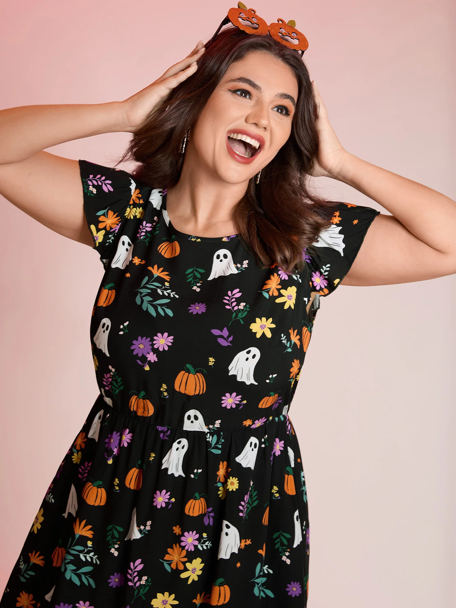 Ghost Party Rayon Pockets Mini Dress - Image 2