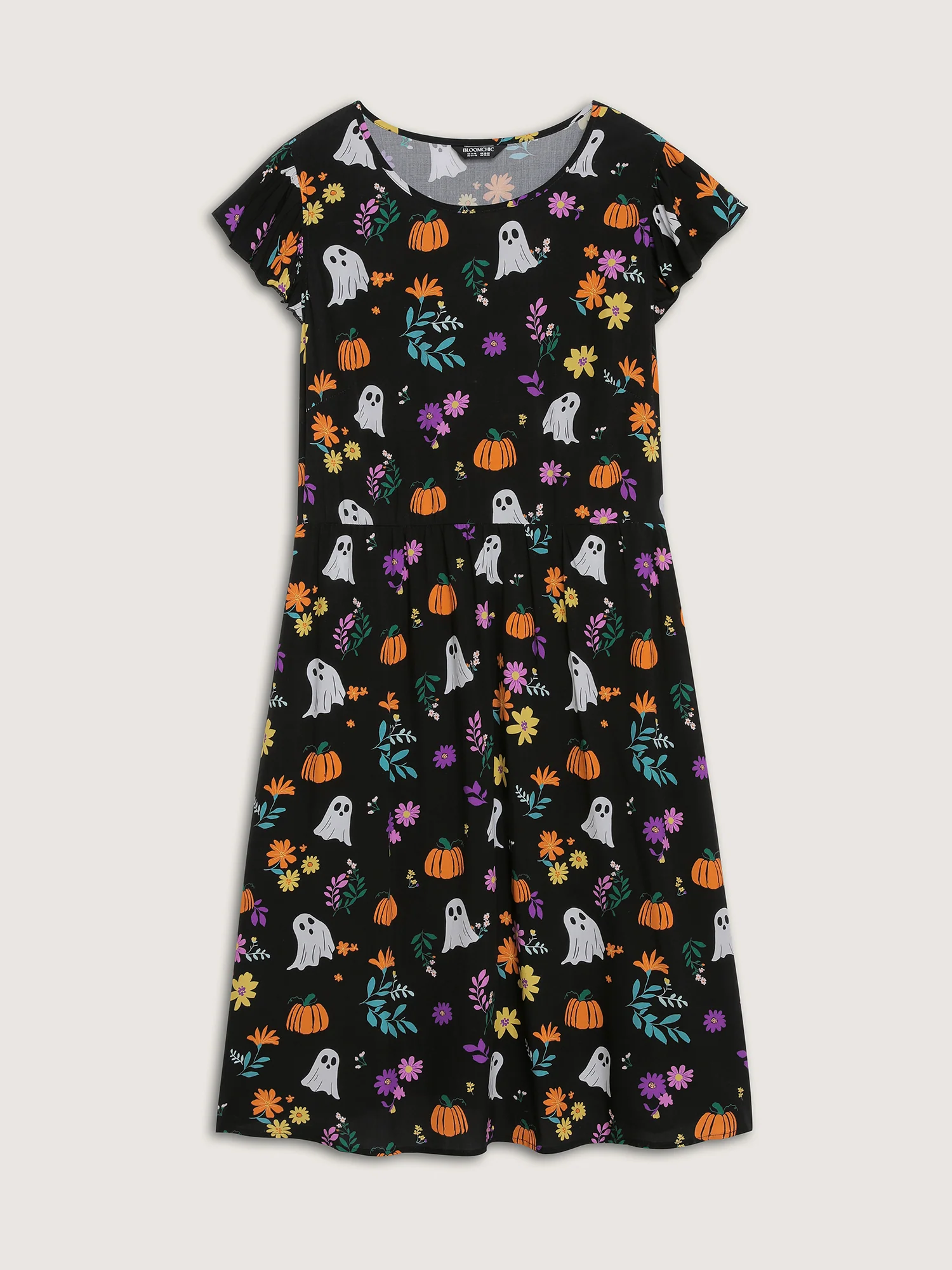 Ghost Party Rayon Pockets Mini Dress - Image 7