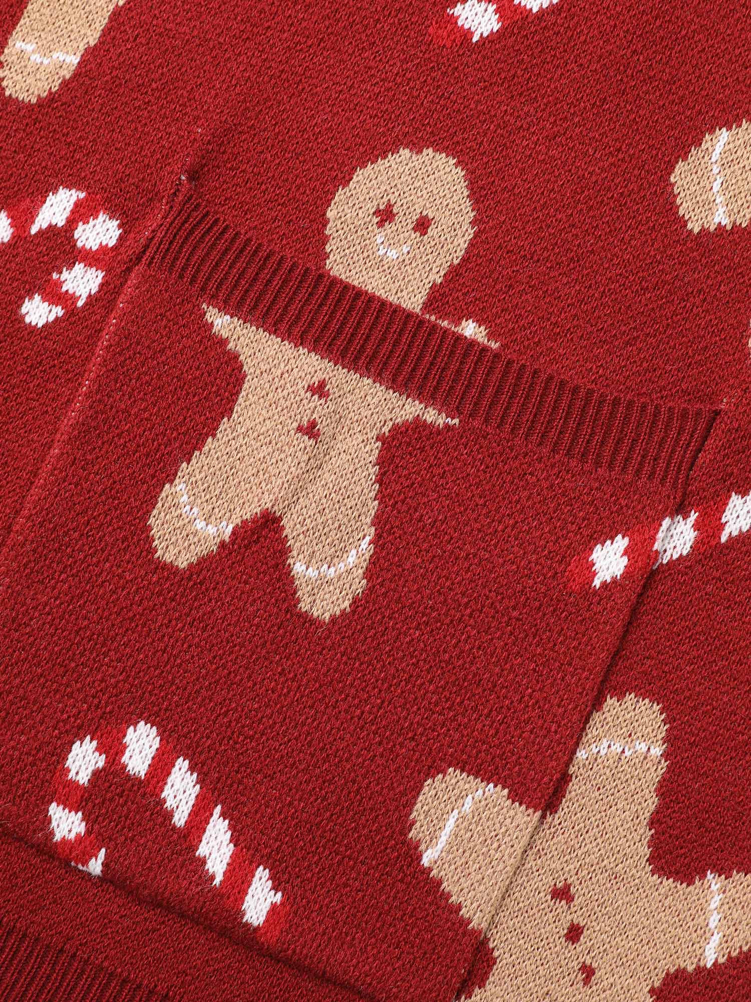 Gingerbread & Candycane Shimmering Threads Cardigan - Image 7