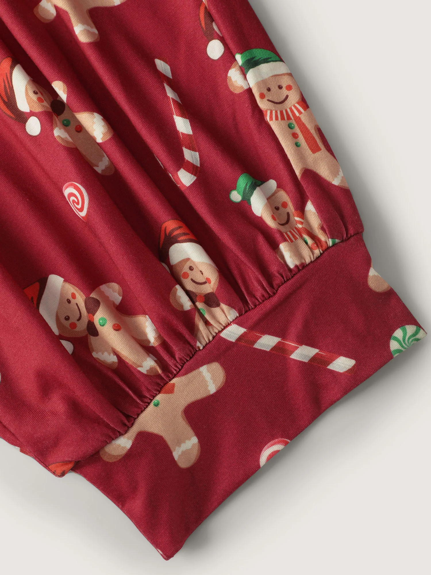 Gingerbread Print Button Placket Jumpsuit - Image 6