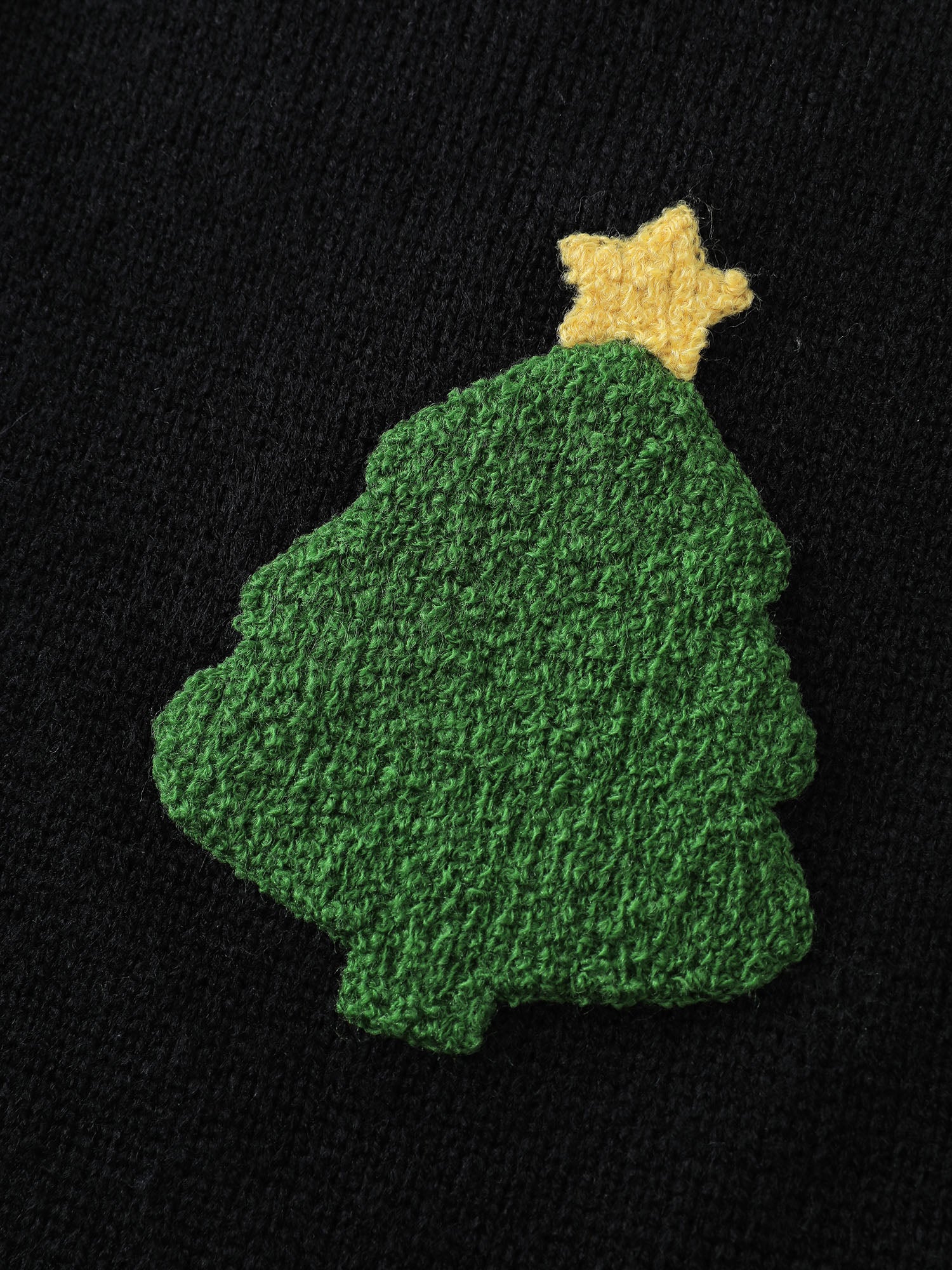 Gingerbread Santa Embroidery Knit Cardigan - Image 7