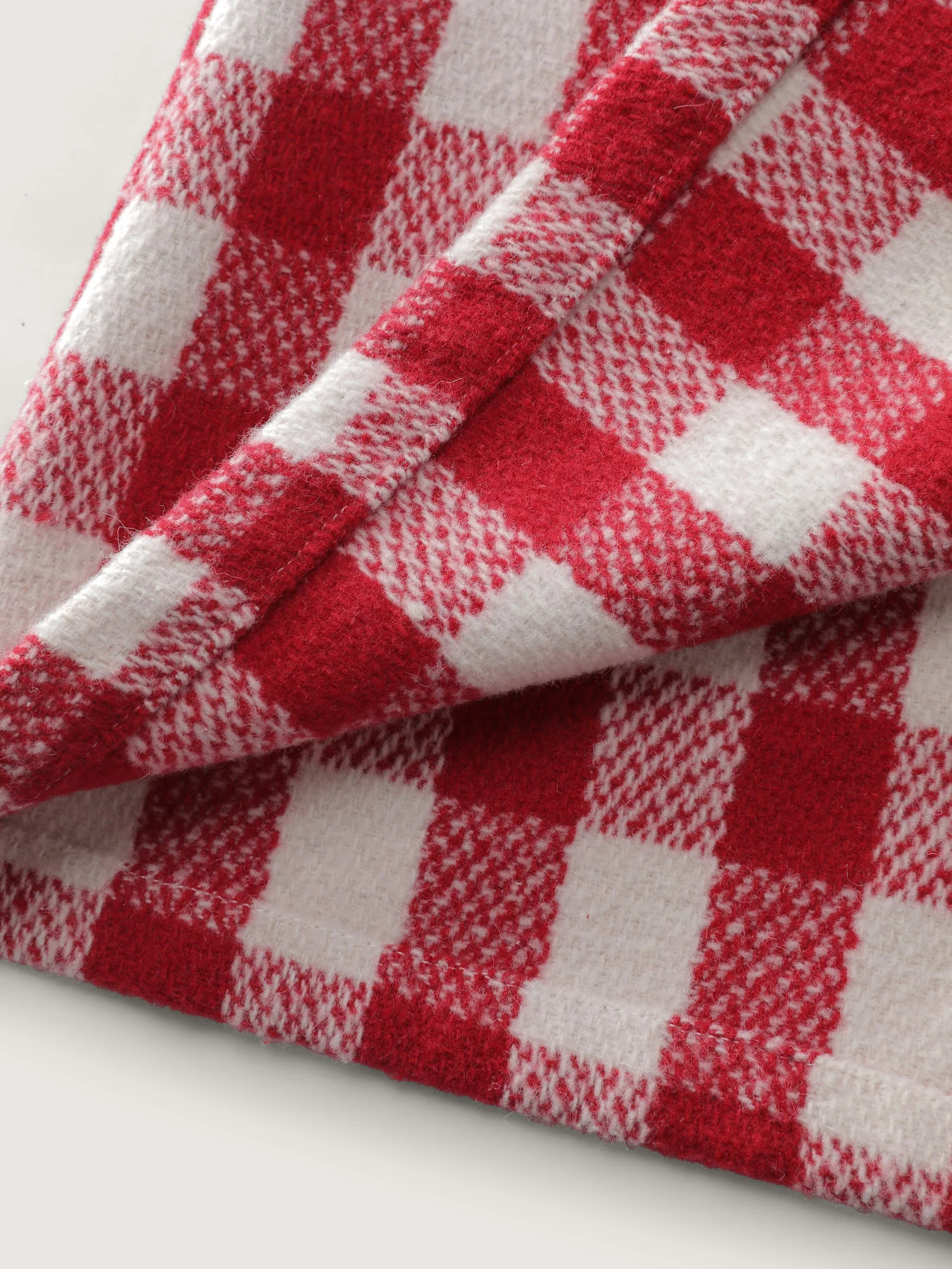 Gingham Doll Collar Pockets Coat - Image 7