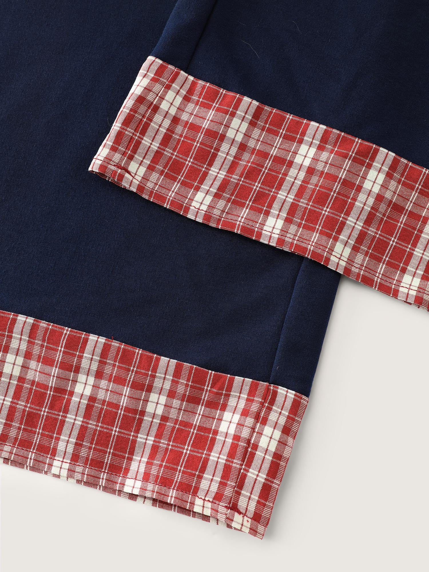 Gingham Edges Stretchy Drawstring Lounge Bottoms - Image 6