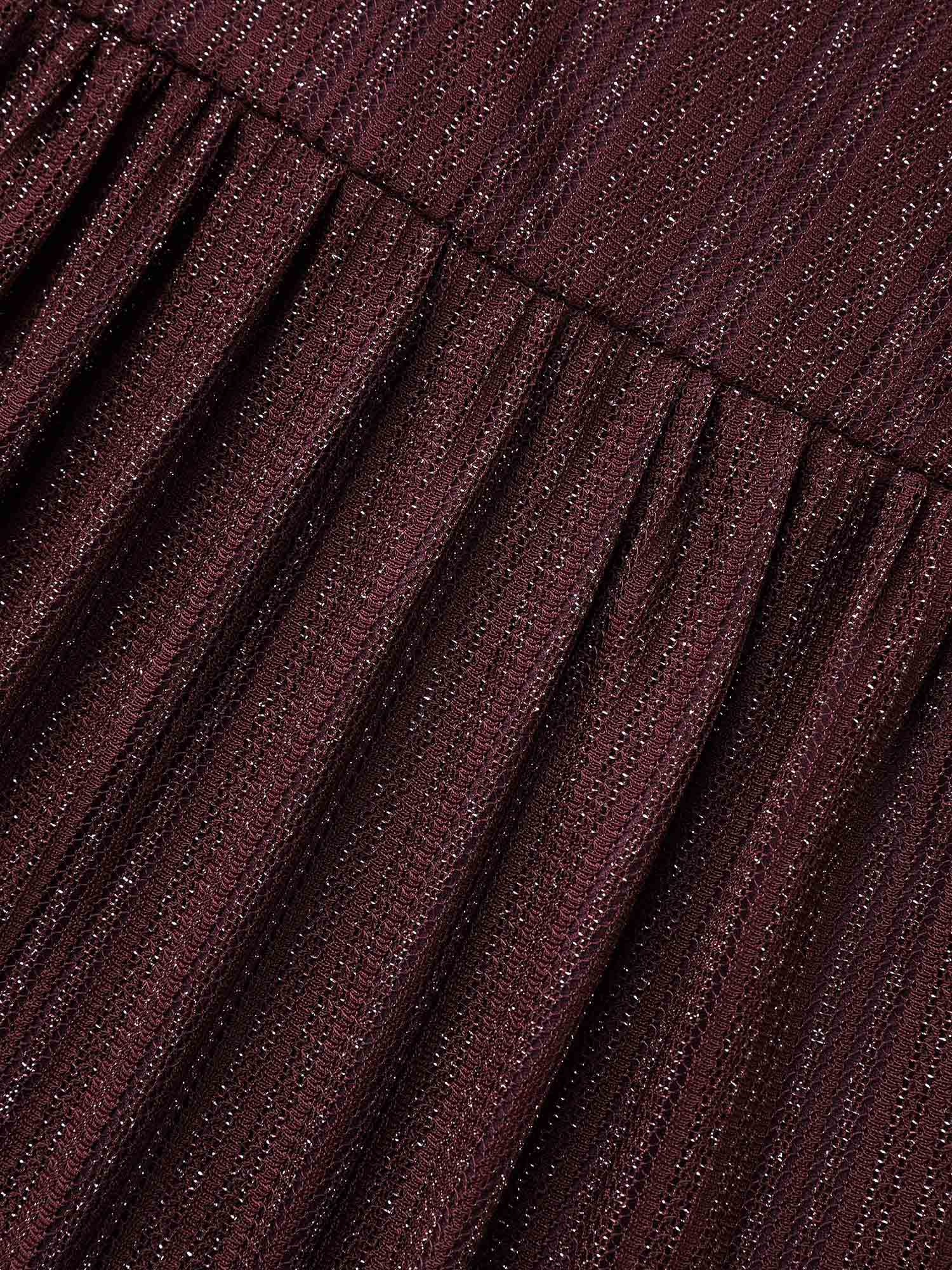 Glitter Gathered Patchwork Ruffles Top - Image 7