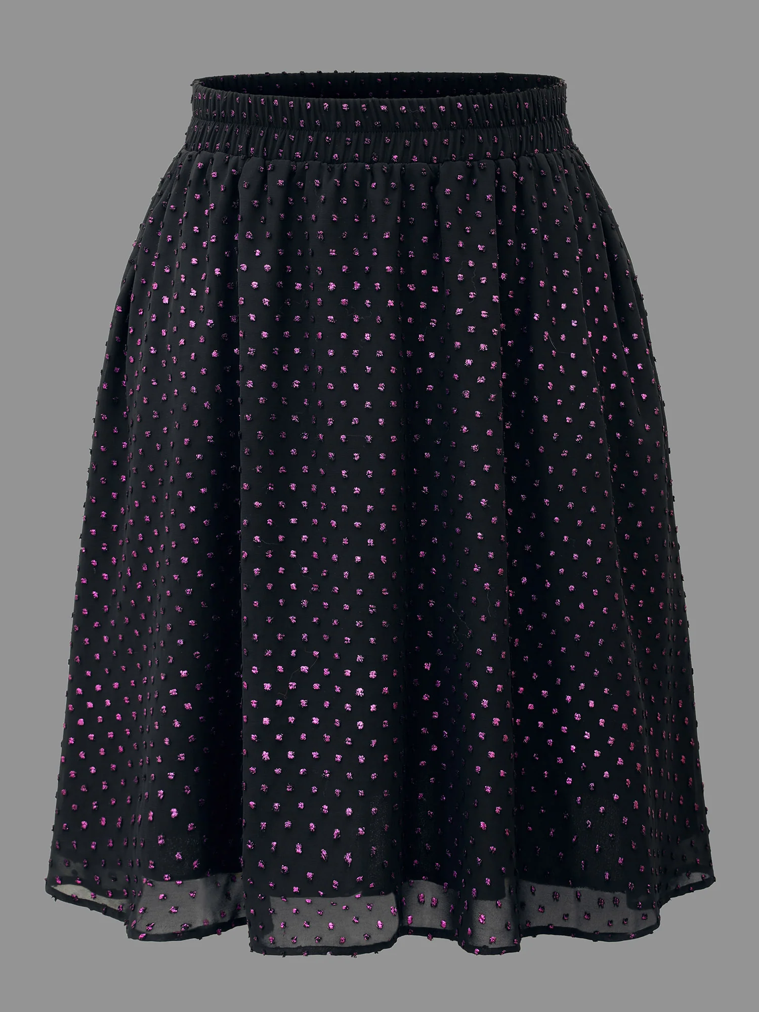 Glitter Polka Dot Pleated Skirt - Image 8