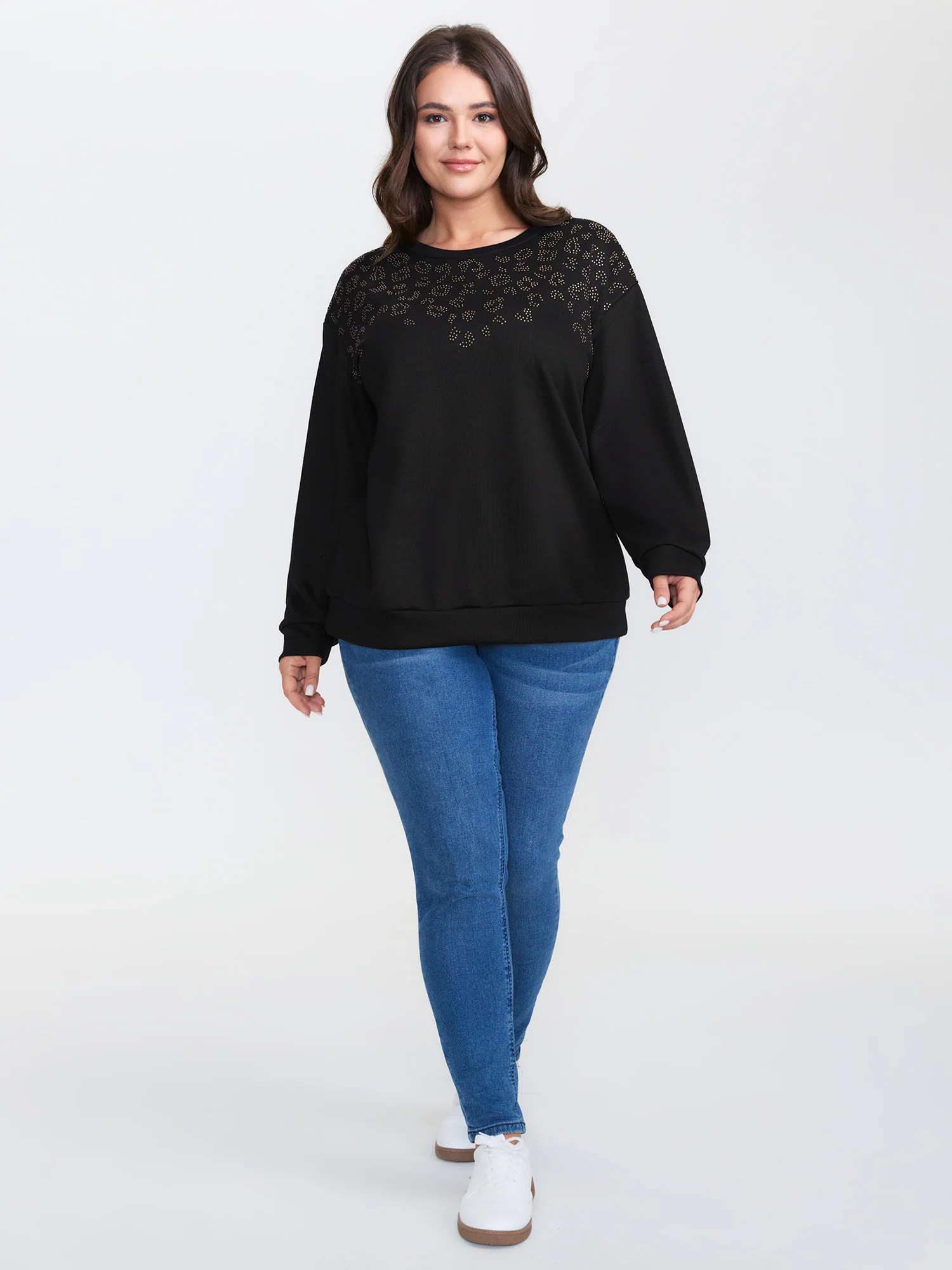 Gold Studs Relaxed-Fit T-Shirt - Image 3