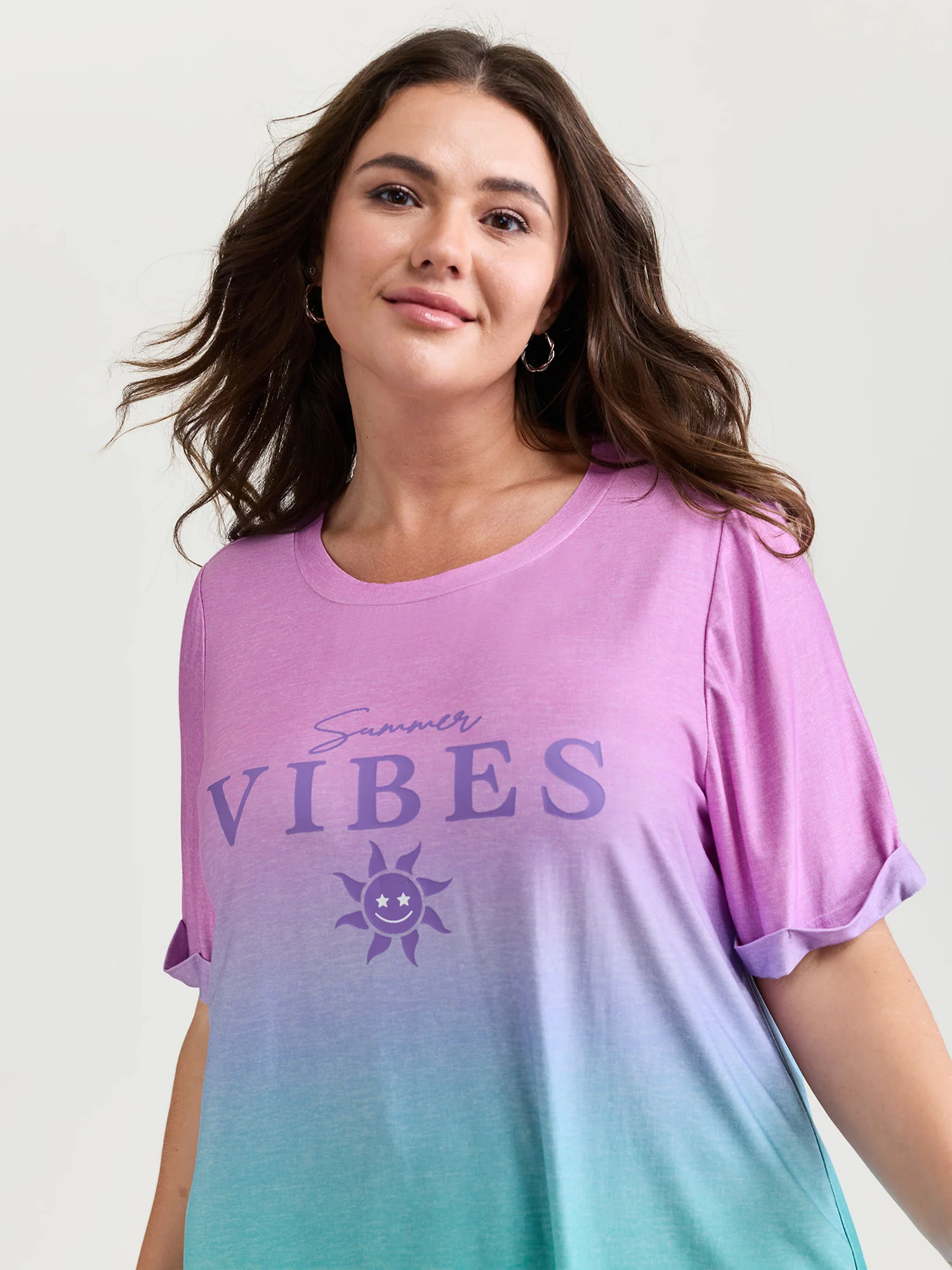 Good Vibes Color Gradient T-Shirt - Image 2