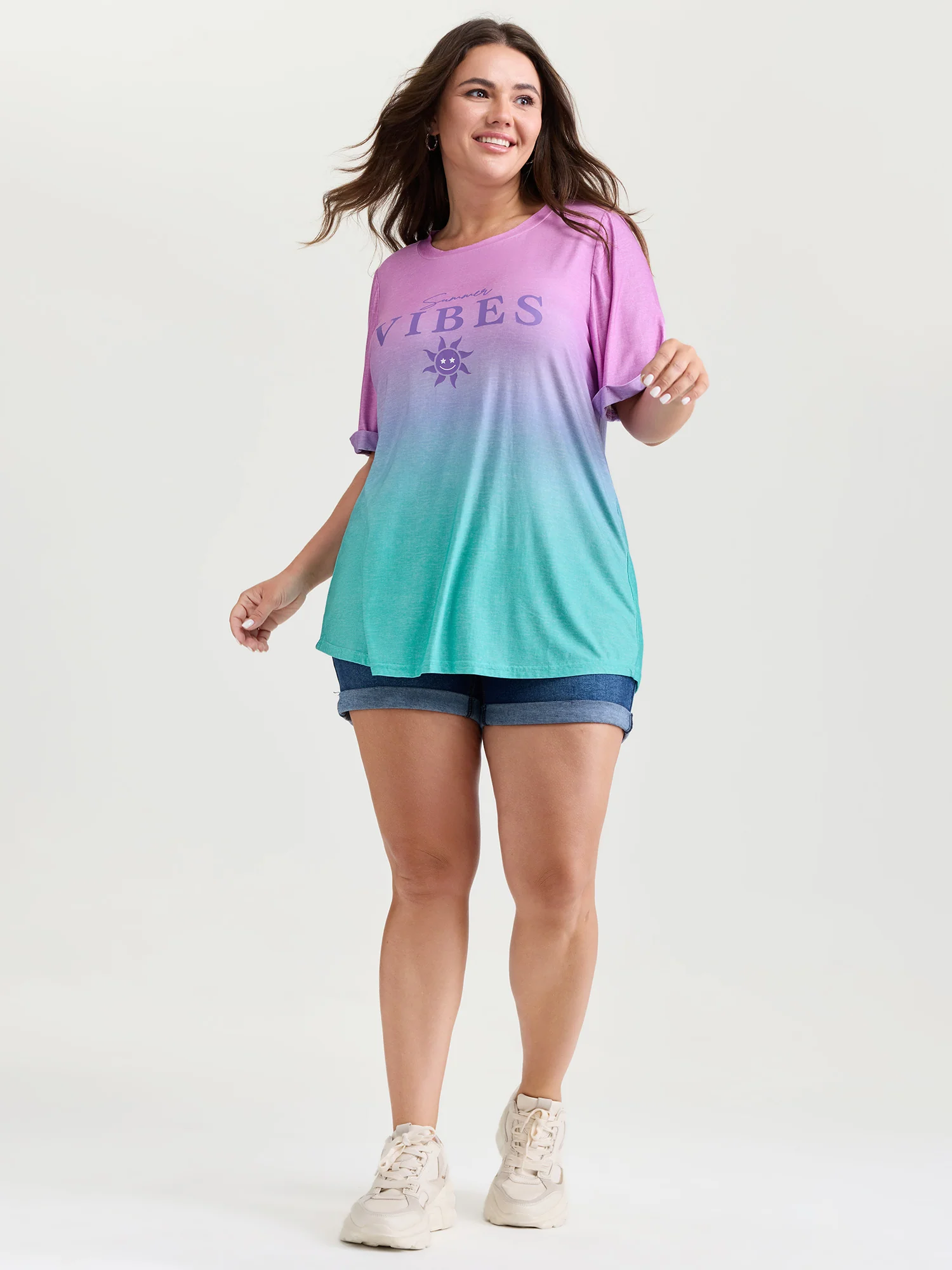Good Vibes Color Gradient T-Shirt - Image 3
