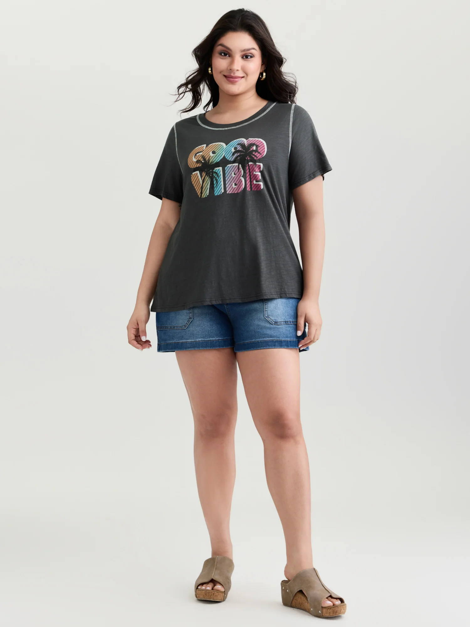 Good Vibes Pure Cotton T-Shirt - Image 3