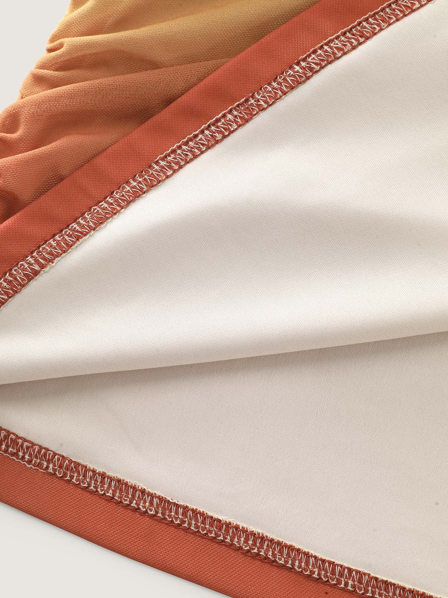 Gradient Ruched Hem Stretchy T-Shirt - Image 6