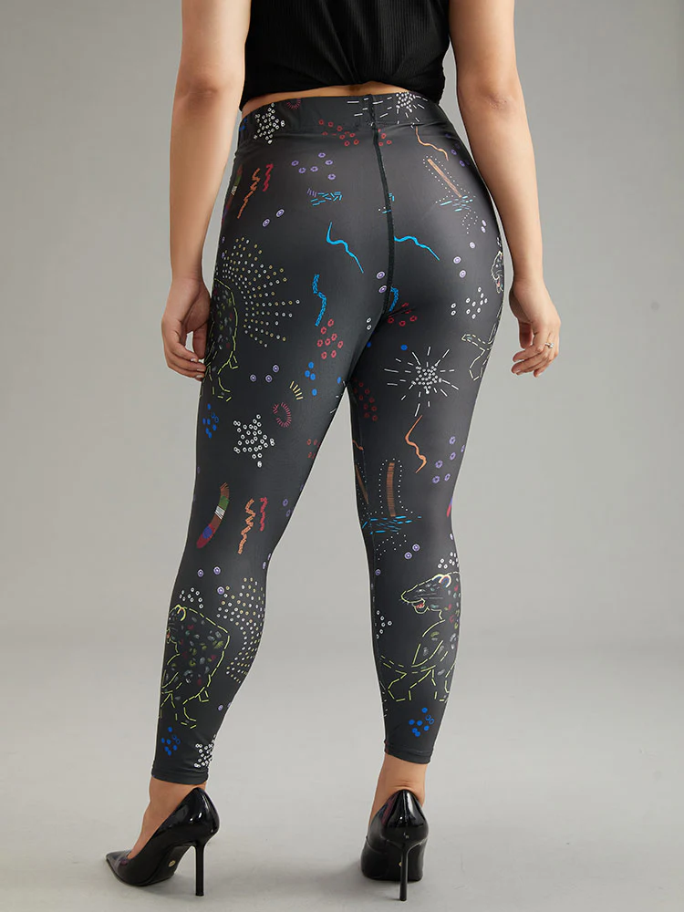 Graphic Art & Design Skinny Leggings - Image 2