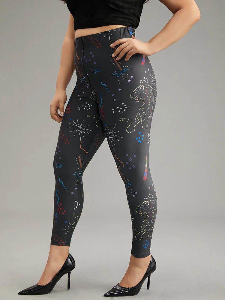 Graphic Art & Design Skinny Leggings - Image 3