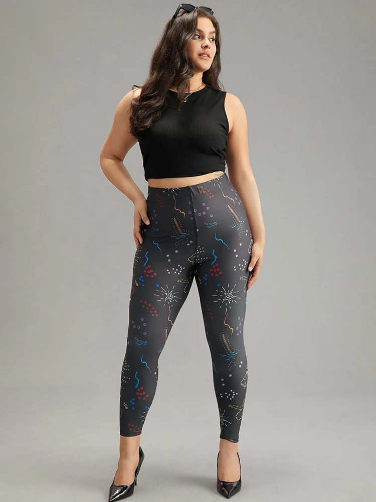 Graphic Art & Design Skinny Leggings - Image 4