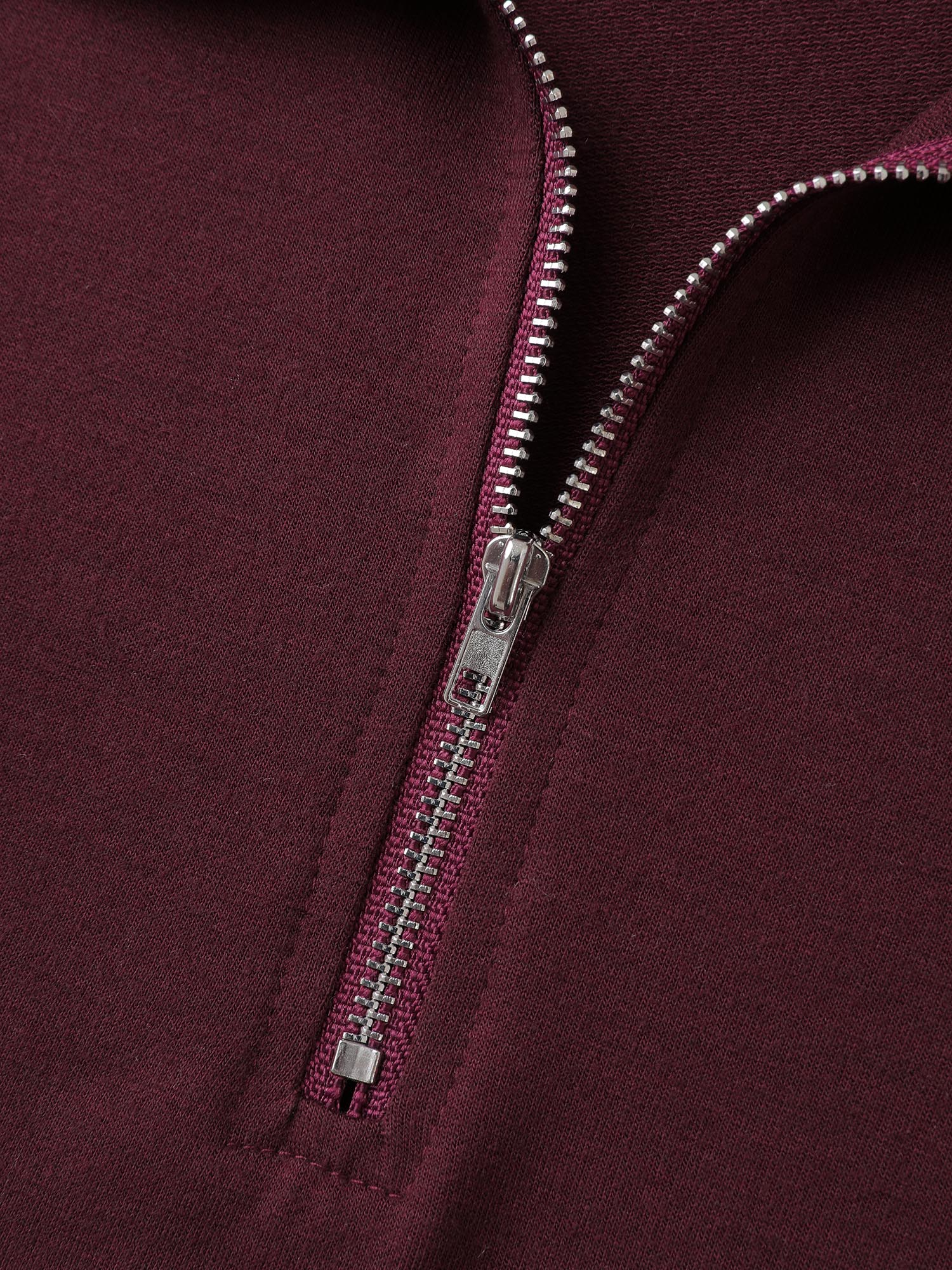 Half Zipper Adjustable Solid Sweatshirt - Image 5