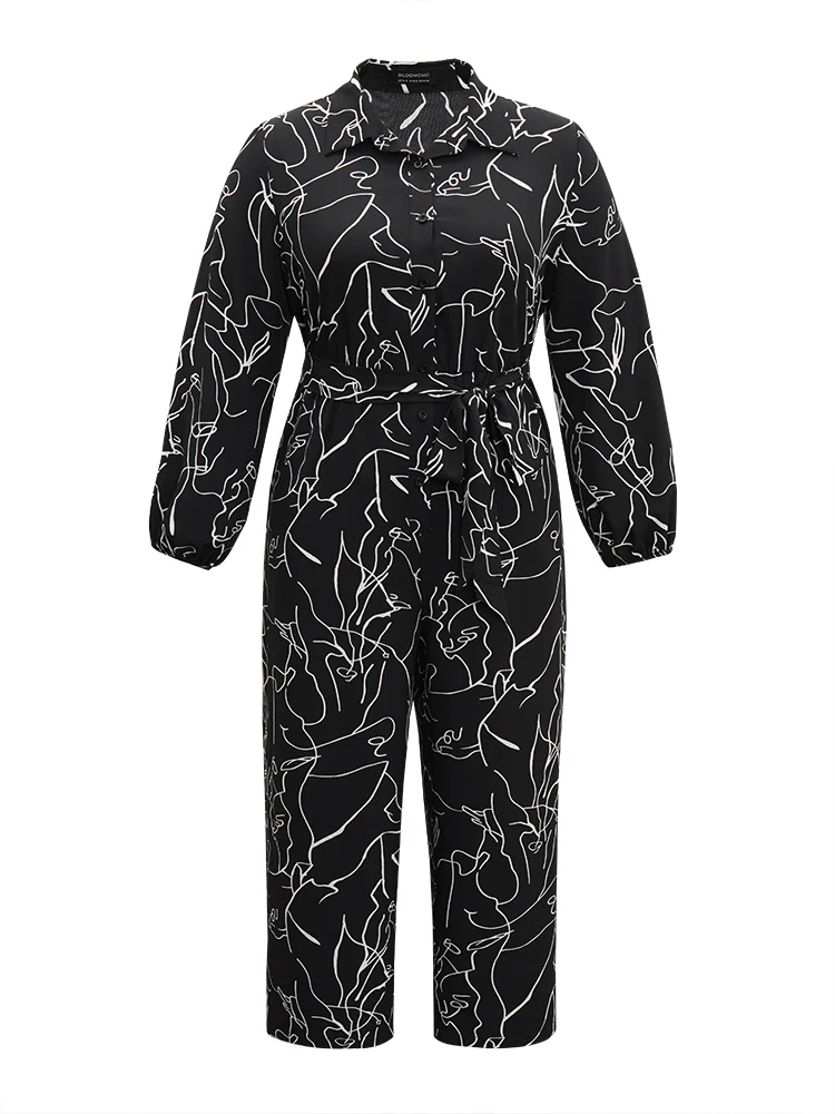 Halloween Art & Design Belted Pocket Jumpsuit - Image 7