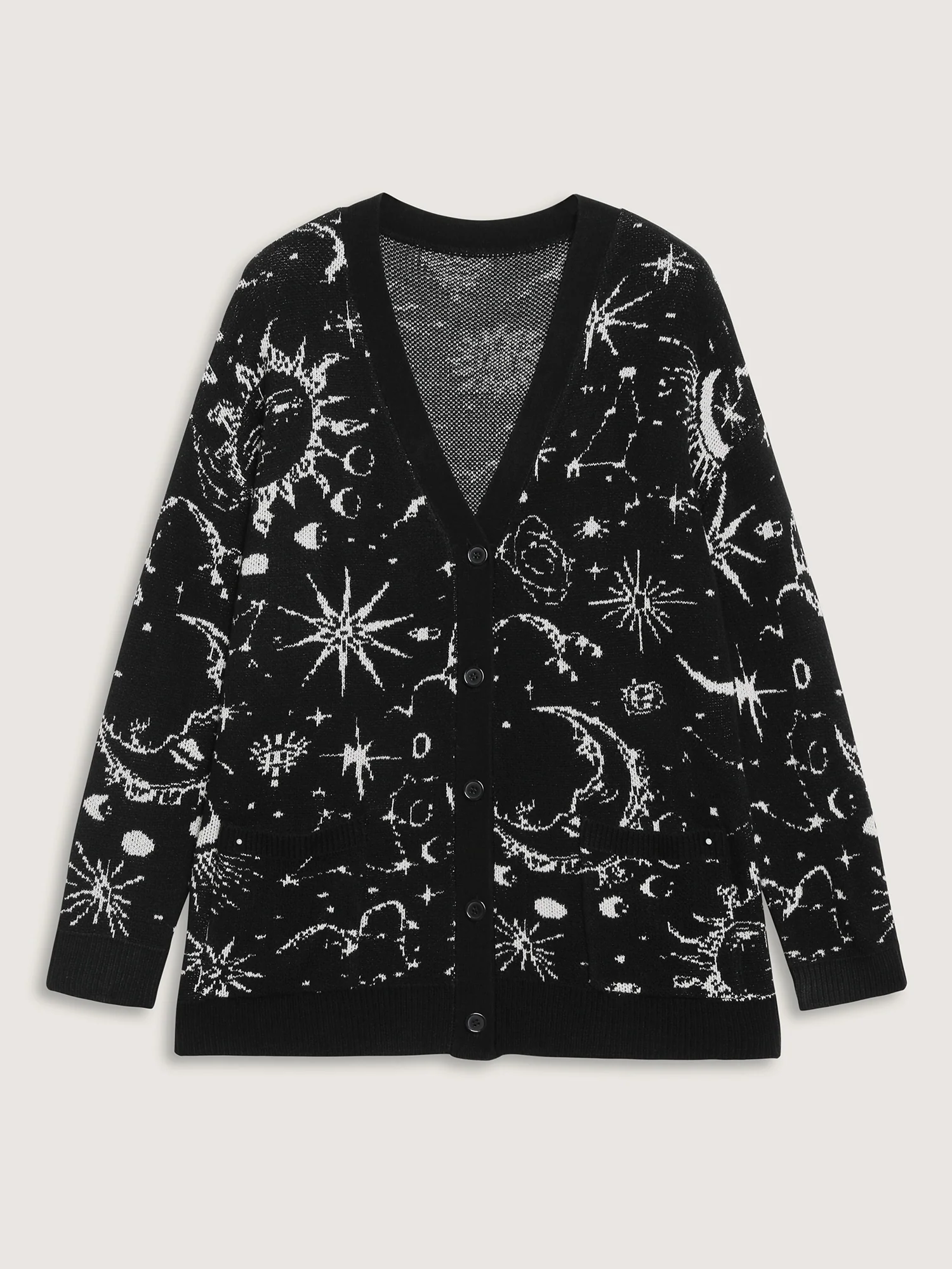 Halloween Elements Button Knit Cardigan - Image 9
