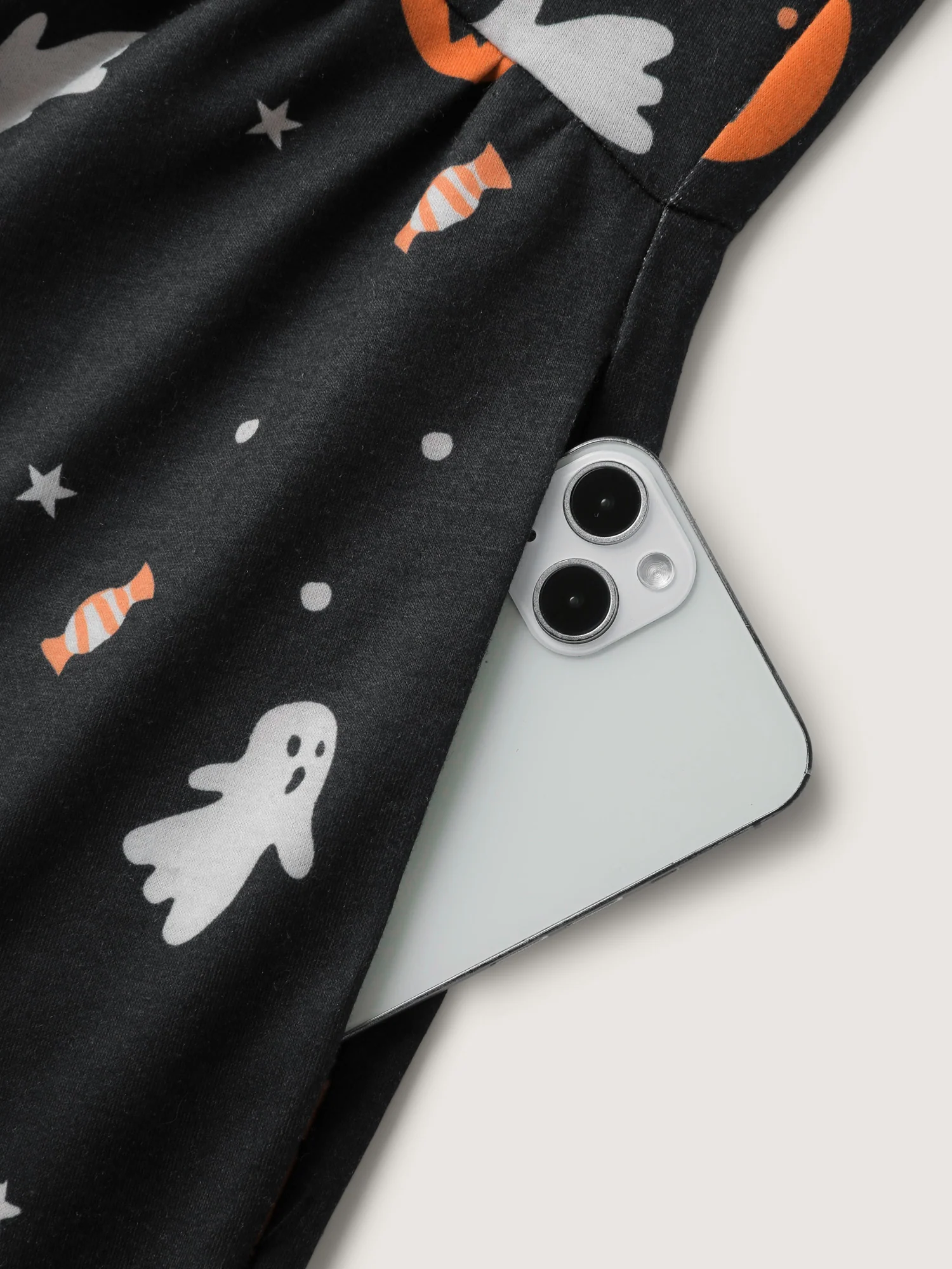 Halloween Elements Print Stretchy Waist Jumpsuit - Image 6