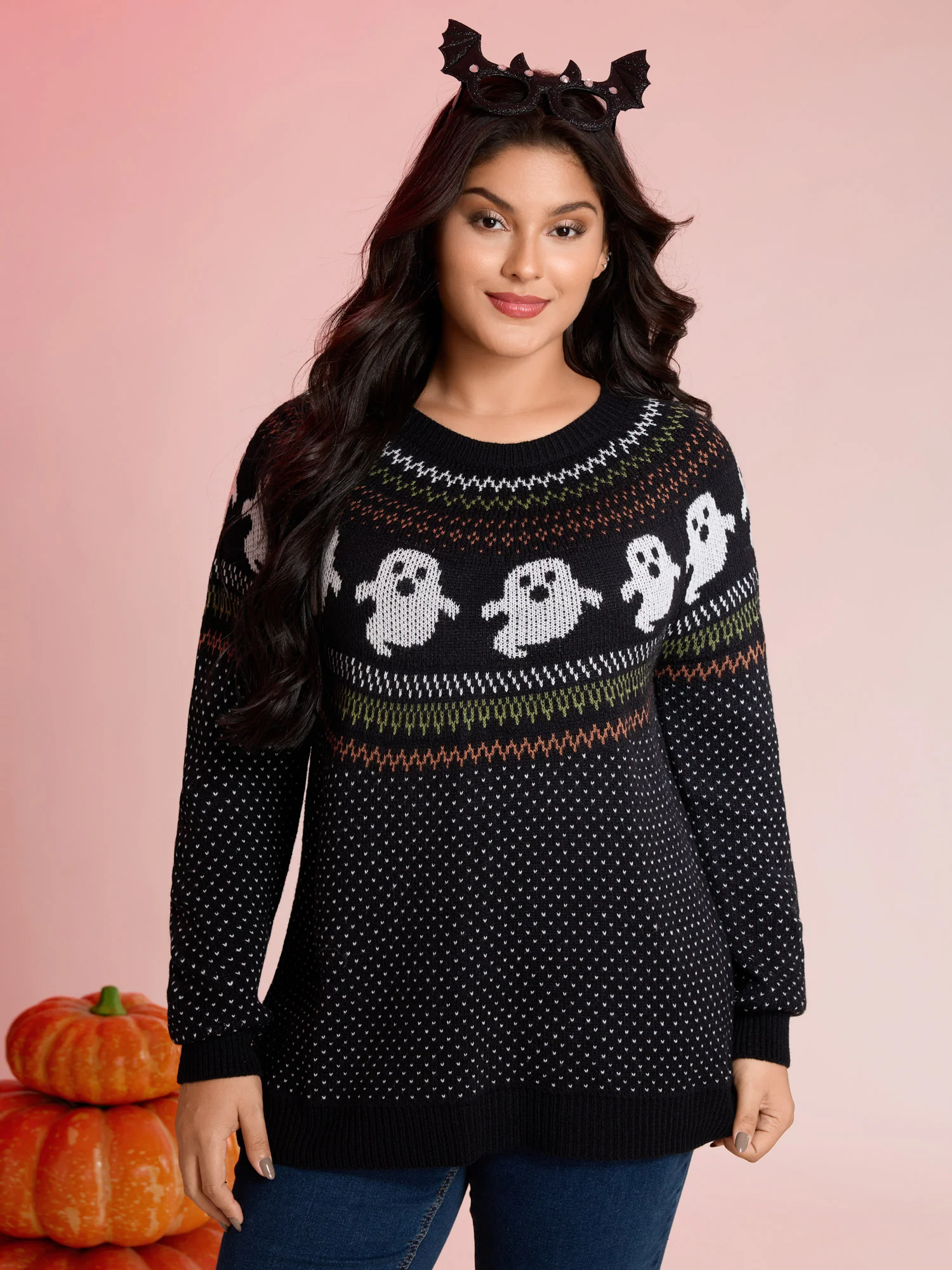 Halloween Fair Isle Jacquard Pullover - Image 2